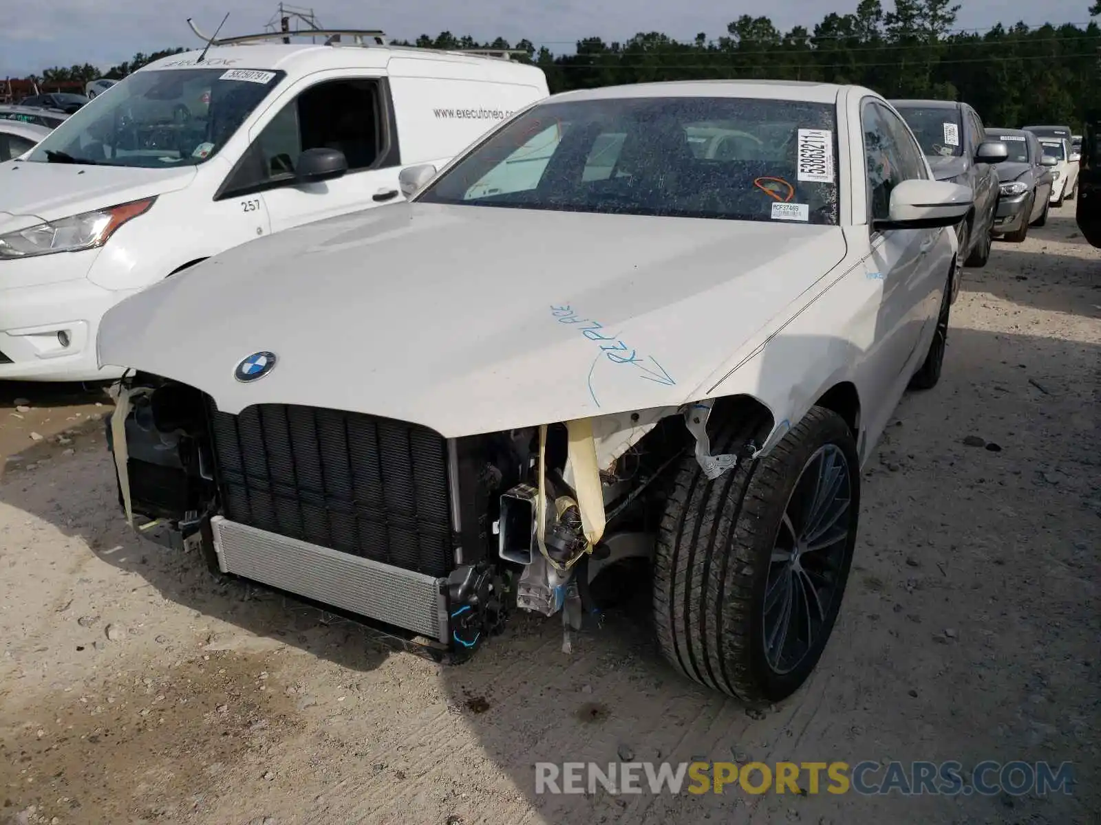 2 Photograph of a damaged car WBA53BJ01MCF37469 BMW 5 SERIES 2021