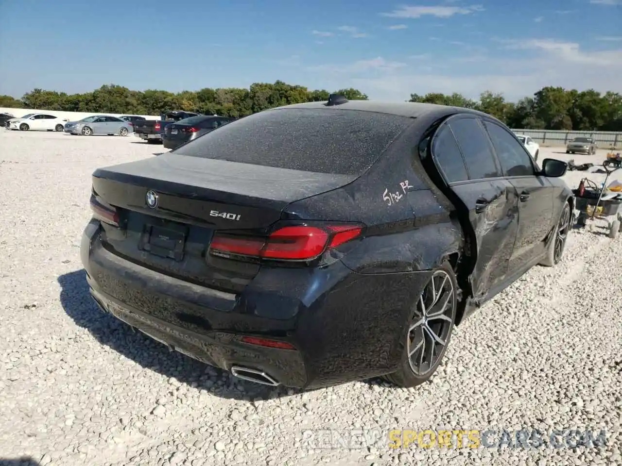 4 Photograph of a damaged car WBA53BJ01MCF61142 BMW 5 SERIES 2021