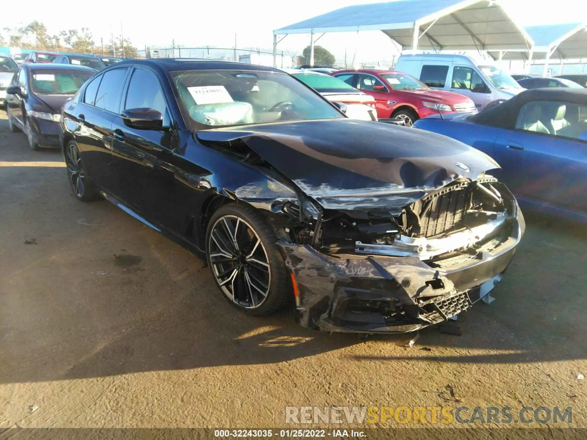 1 Photograph of a damaged car WBA53BJ01MWW91708 BMW 5 SERIES 2021