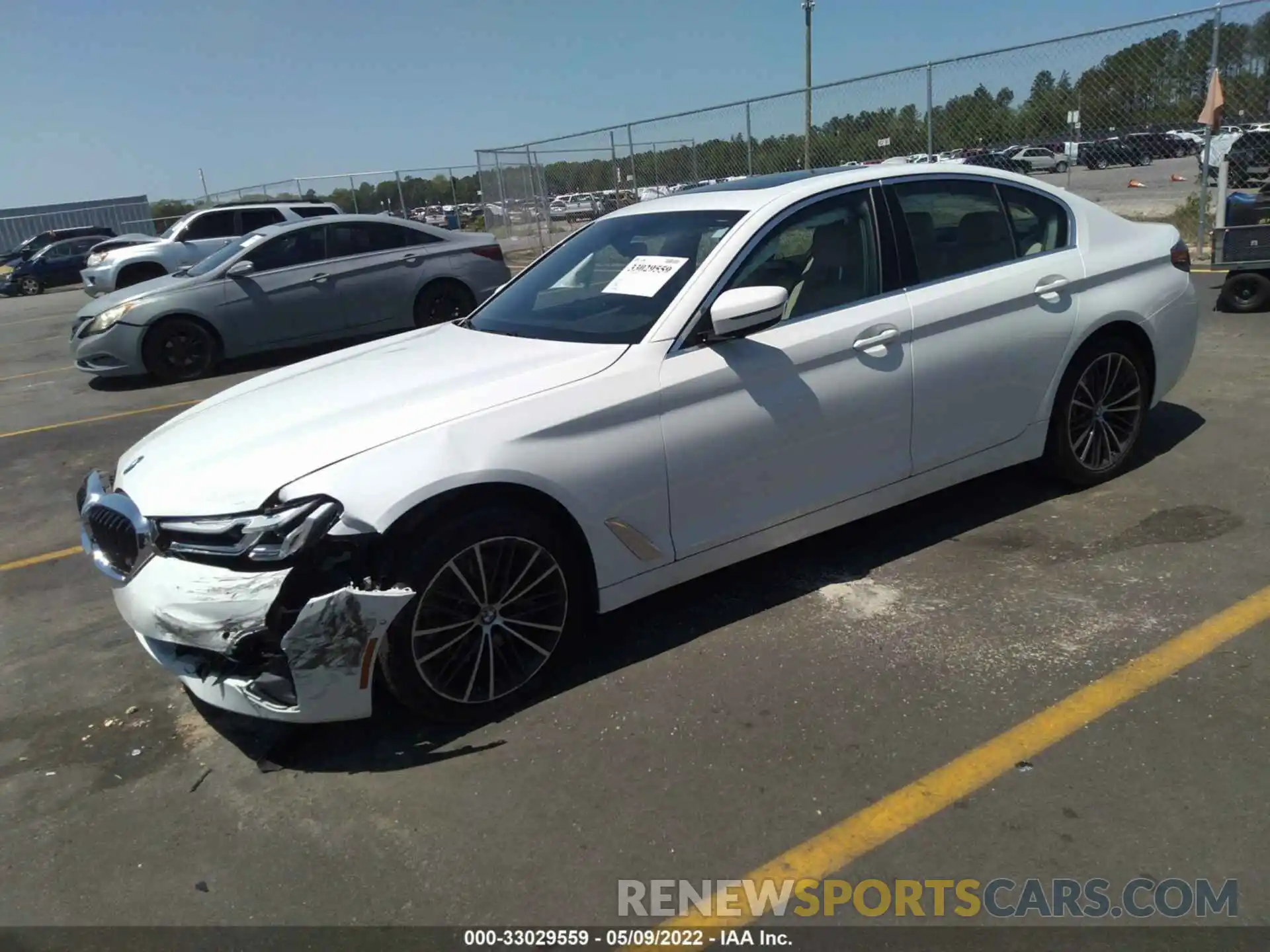 2 Photograph of a damaged car WBA53BJ02MWX10279 BMW 5 SERIES 2021