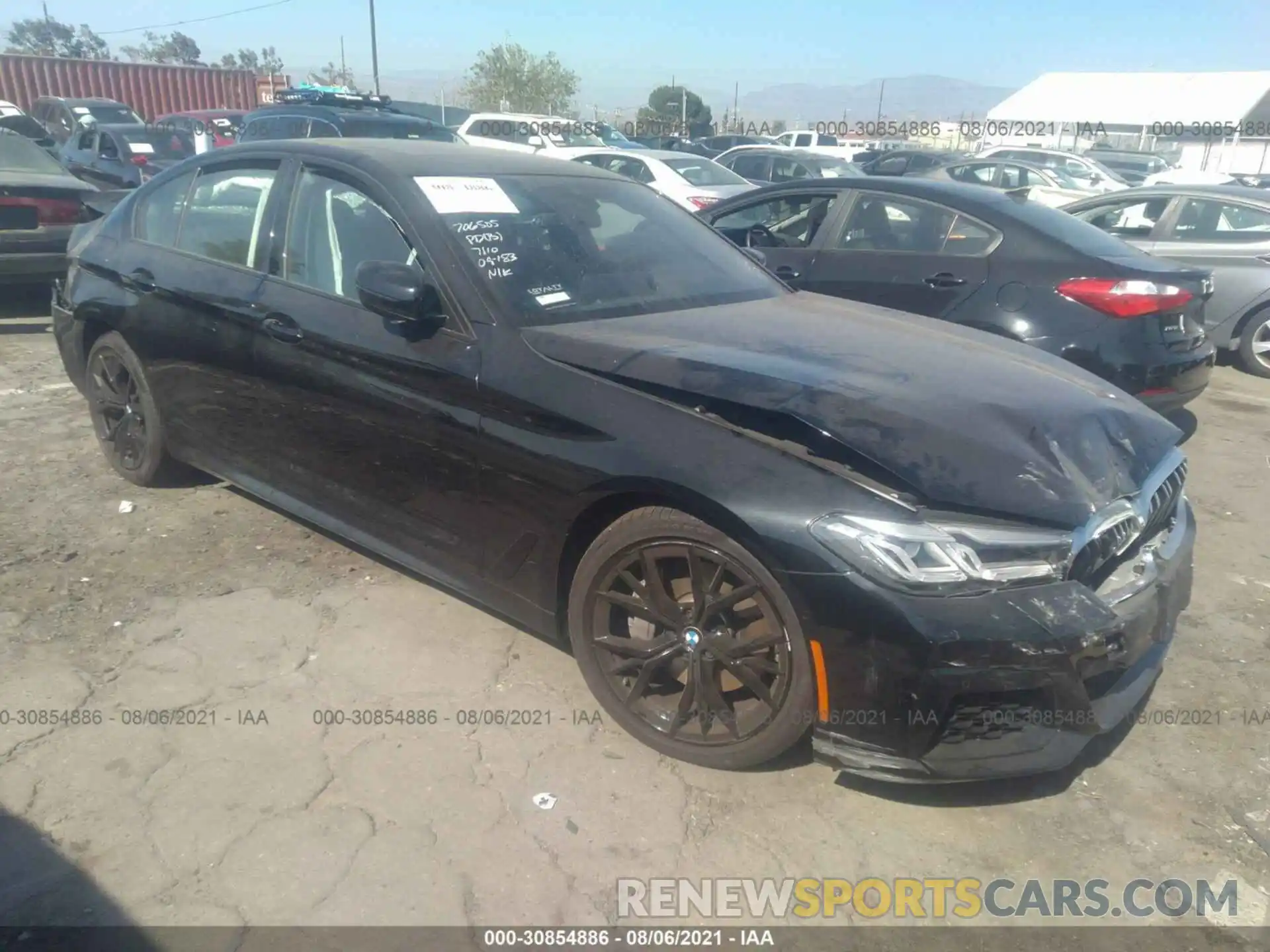 1 Photograph of a damaged car WBA53BJ03MWX04328 BMW 5 SERIES 2021