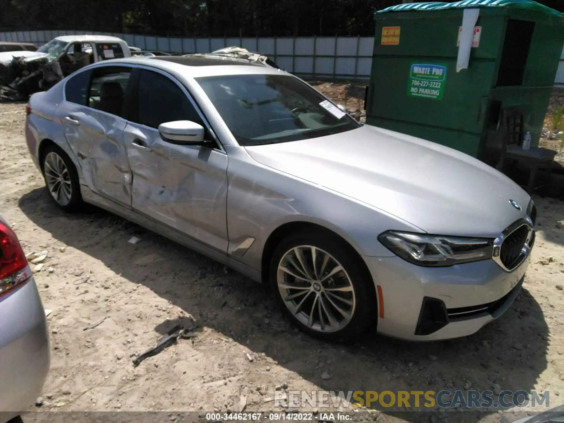 1 Photograph of a damaged car WBA53BJ07MCF40828 BMW 5 SERIES 2021