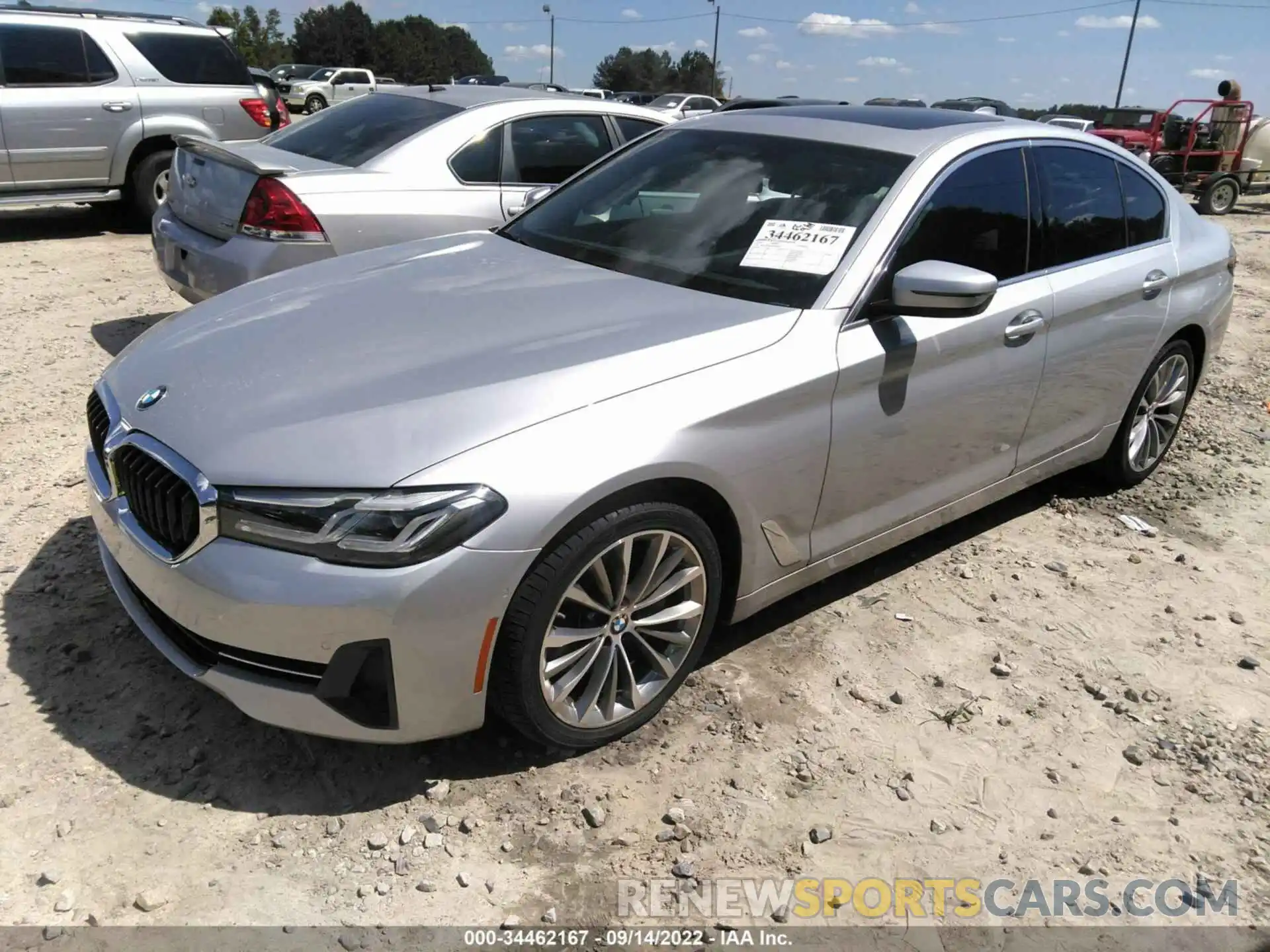 2 Photograph of a damaged car WBA53BJ07MCF40828 BMW 5 SERIES 2021