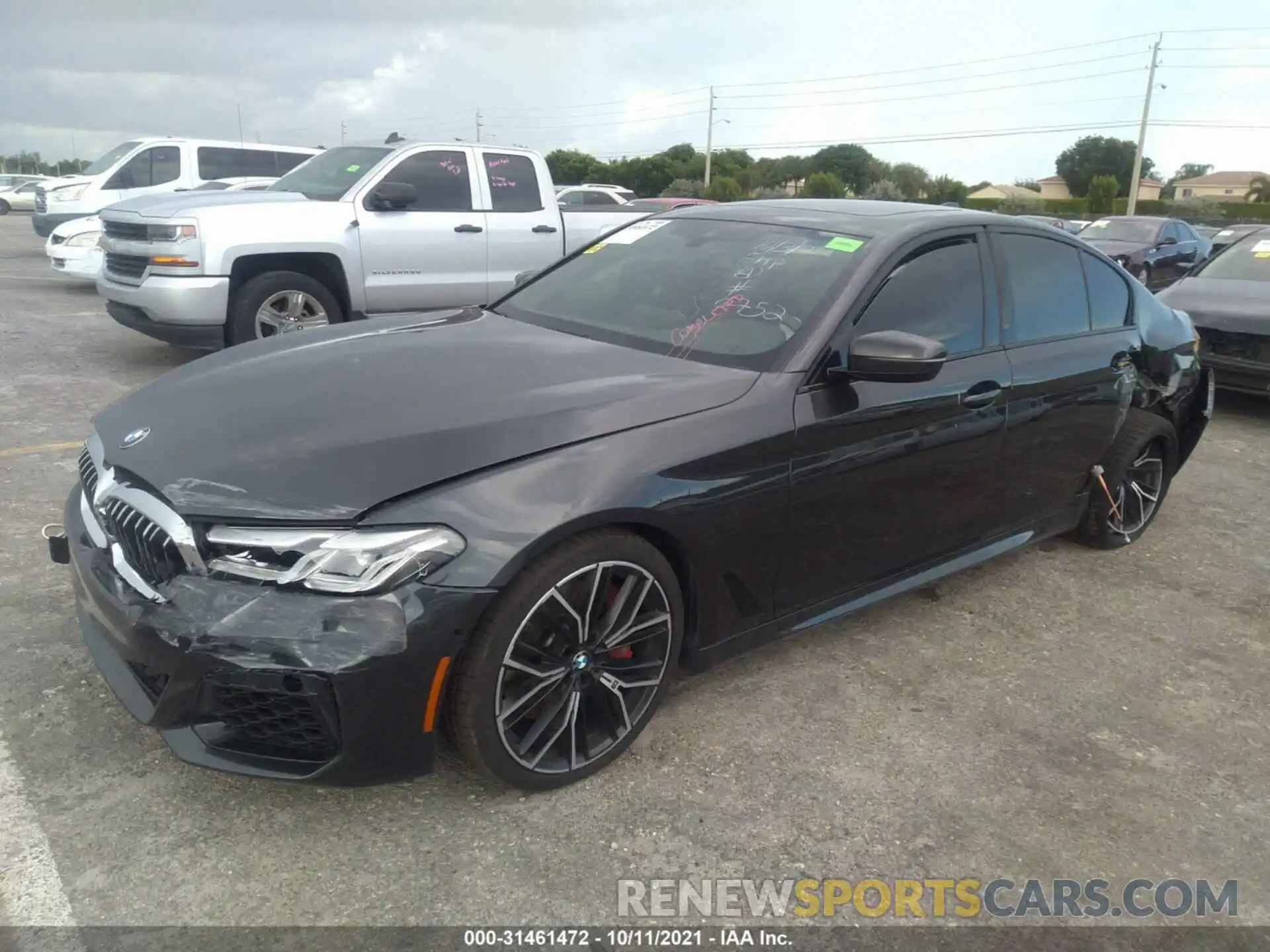 2 Photograph of a damaged car WBA53BJ07MWX00752 BMW 5 SERIES 2021