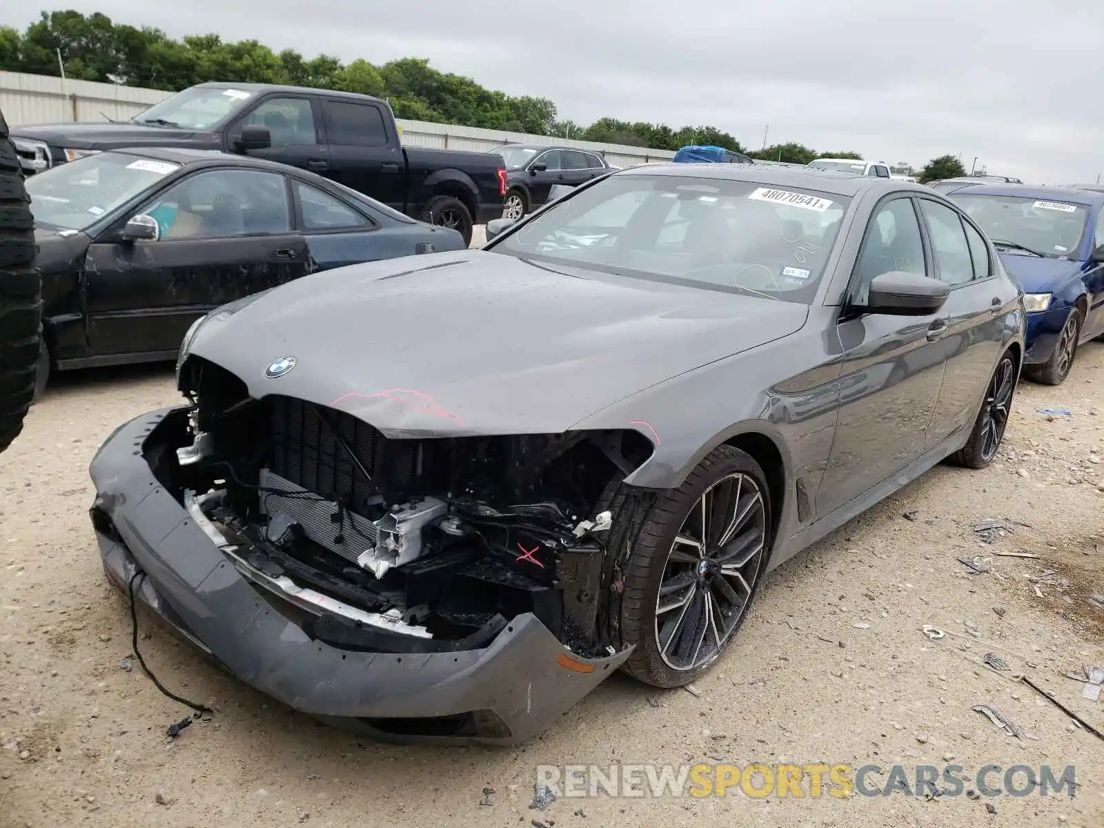 2 Photograph of a damaged car WBA53BJ08MCG09011 BMW 5 SERIES 2021