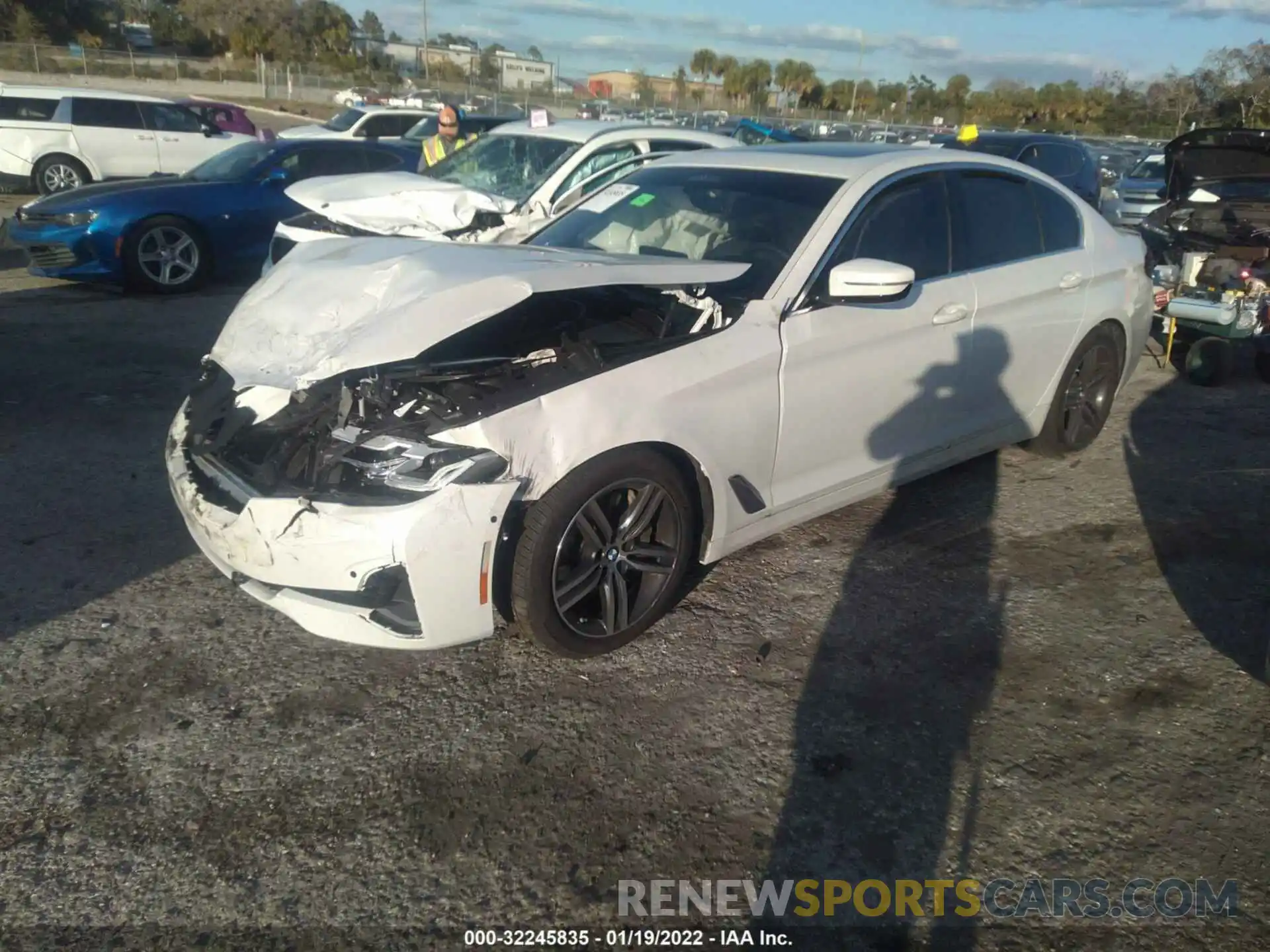 2 Photograph of a damaged car WBA53BJ08MWX28558 BMW 5 SERIES 2021