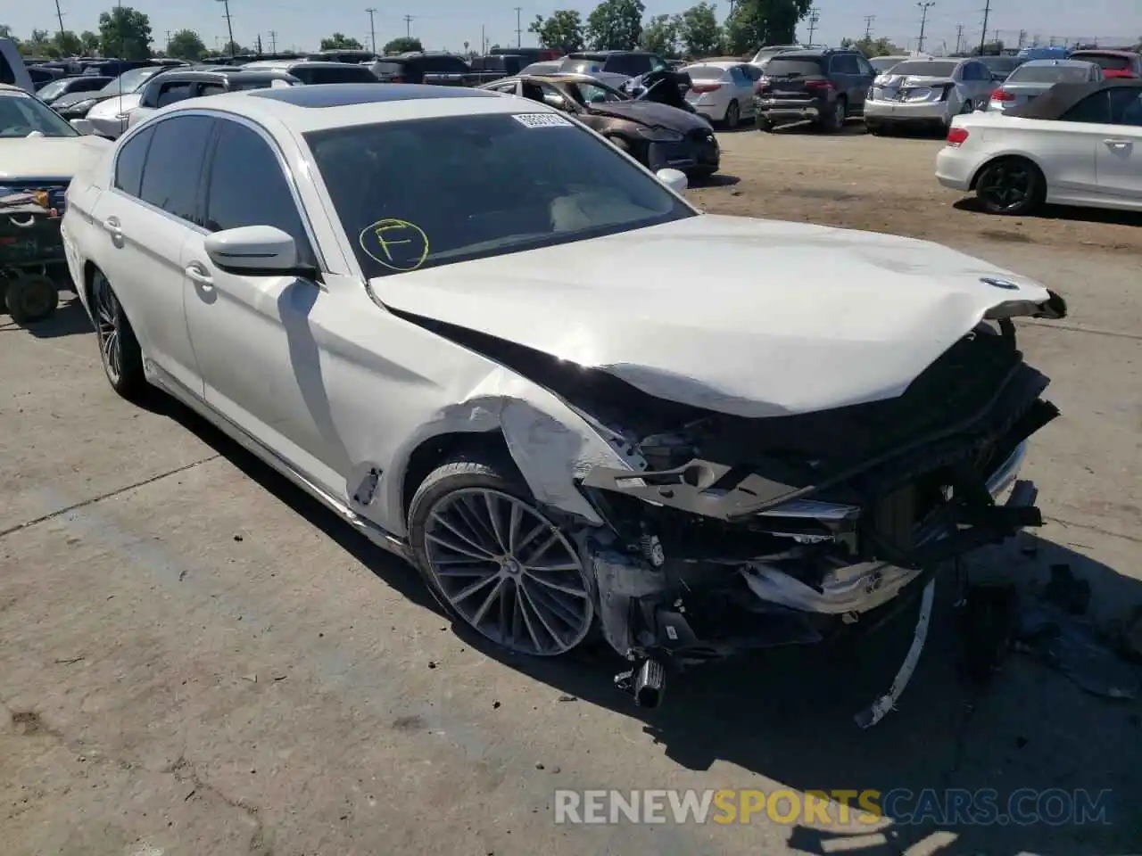 1 Photograph of a damaged car WBA53BJ09MWW95442 BMW 5 SERIES 2021