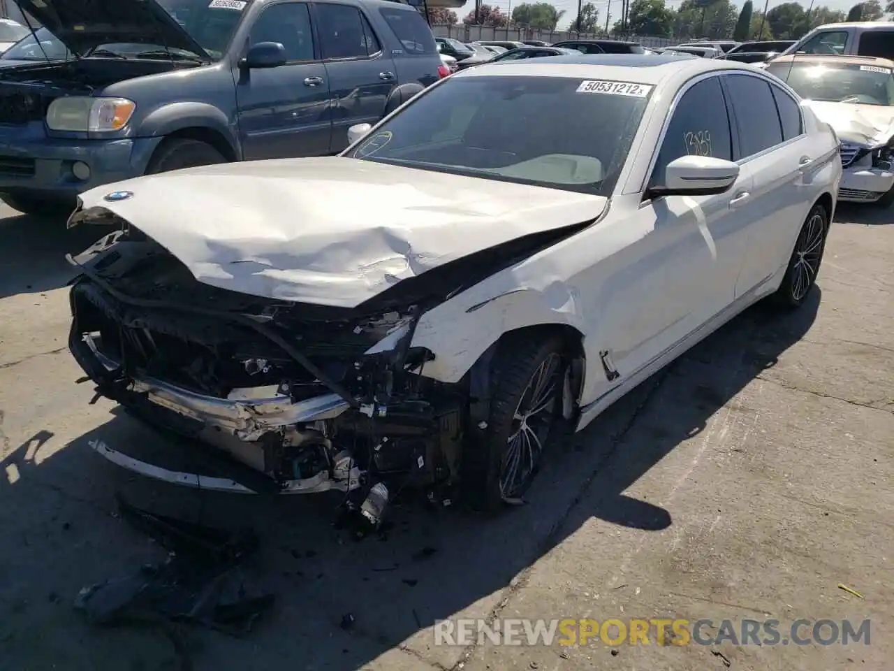 2 Photograph of a damaged car WBA53BJ09MWW95442 BMW 5 SERIES 2021