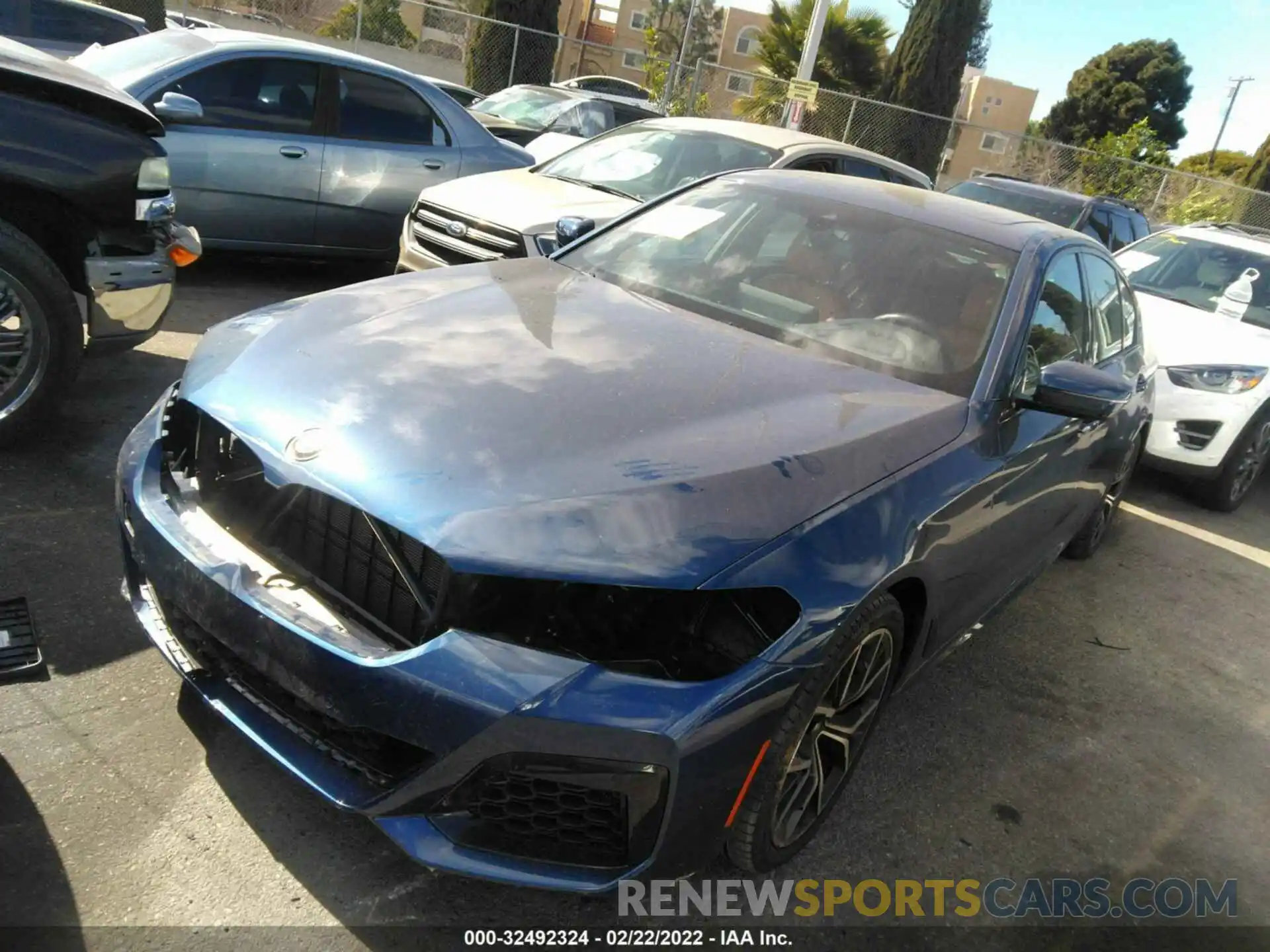 2 Photograph of a damaged car WBA53BJ0XMCG02285 BMW 5 SERIES 2021