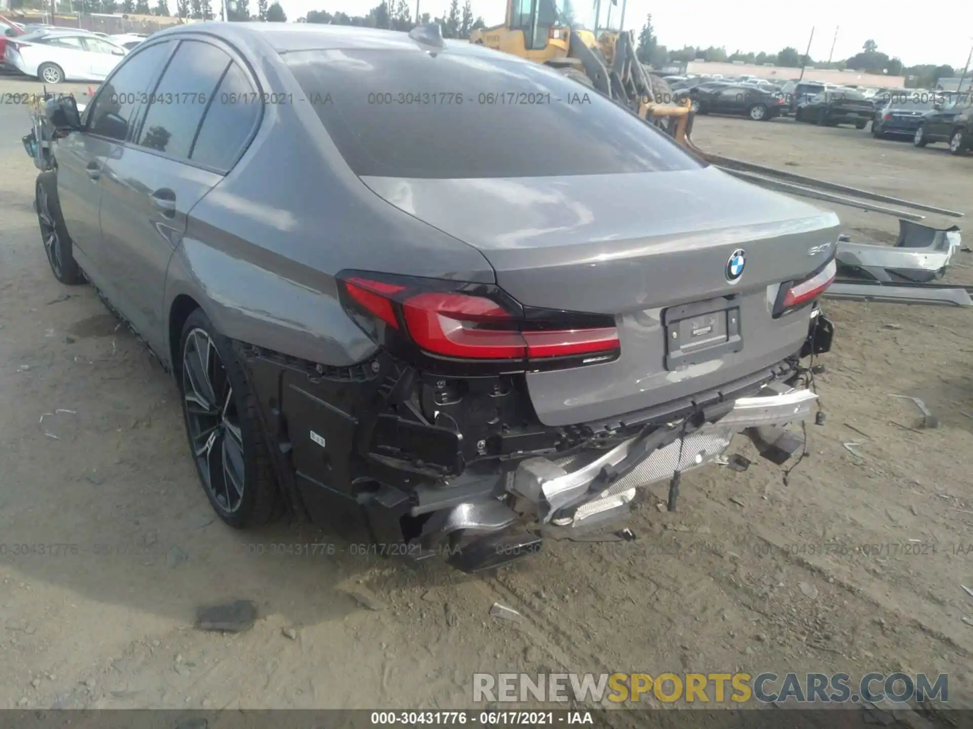 3 Photograph of a damaged car WBA53BJ0XMCG09124 BMW 5 SERIES 2021