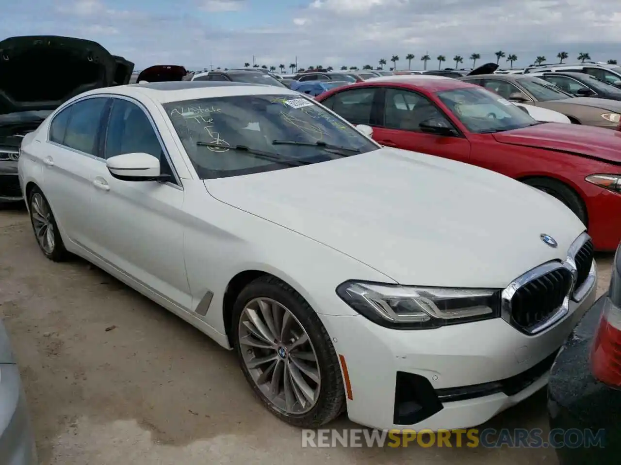 1 Photograph of a damaged car WBA73BJ01MCF12757 BMW 5 SERIES 2021