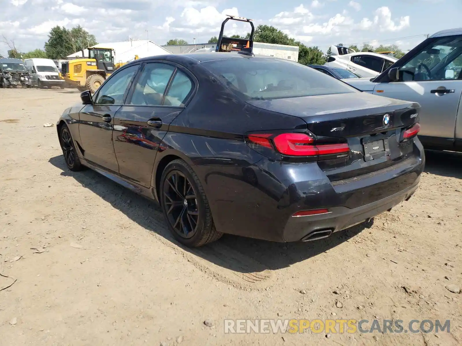 3 Photograph of a damaged car WBA73BJ01MCF30966 BMW 5 SERIES 2021