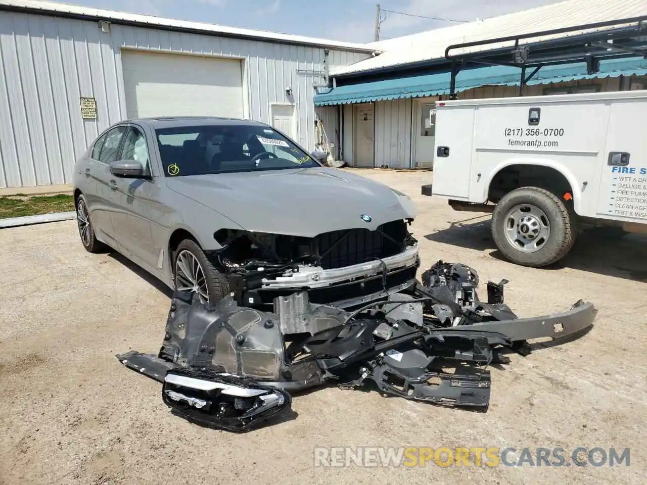 1 Photograph of a damaged car WBA73BJ01MWX24828 BMW 5 SERIES 2021