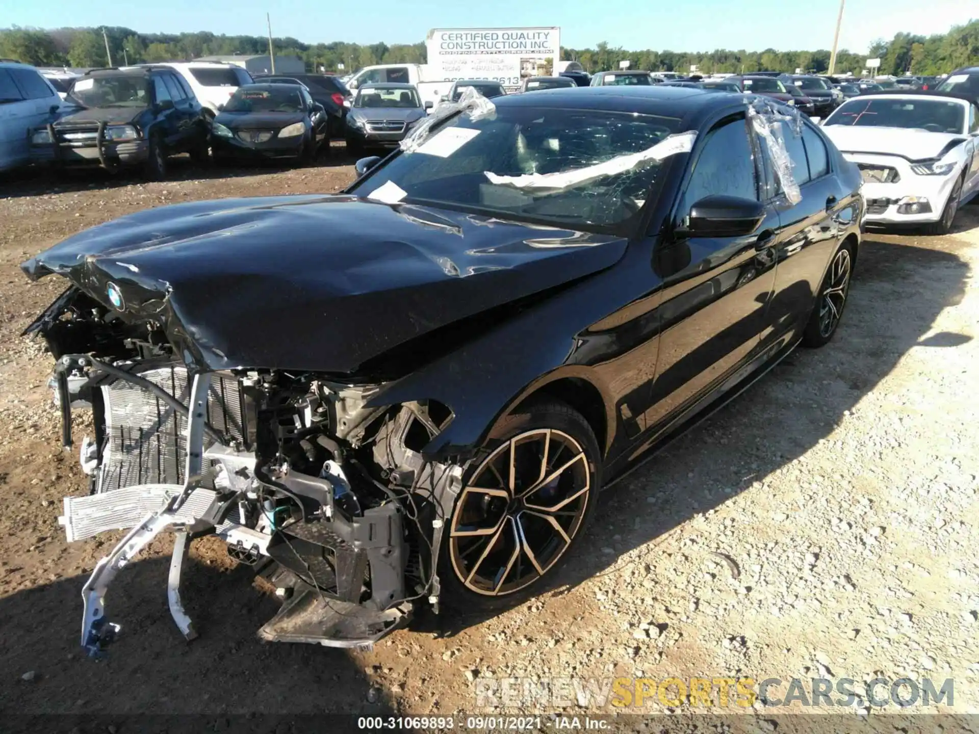 2 Photograph of a damaged car WBA73BJ02MWX24577 BMW 5 SERIES 2021