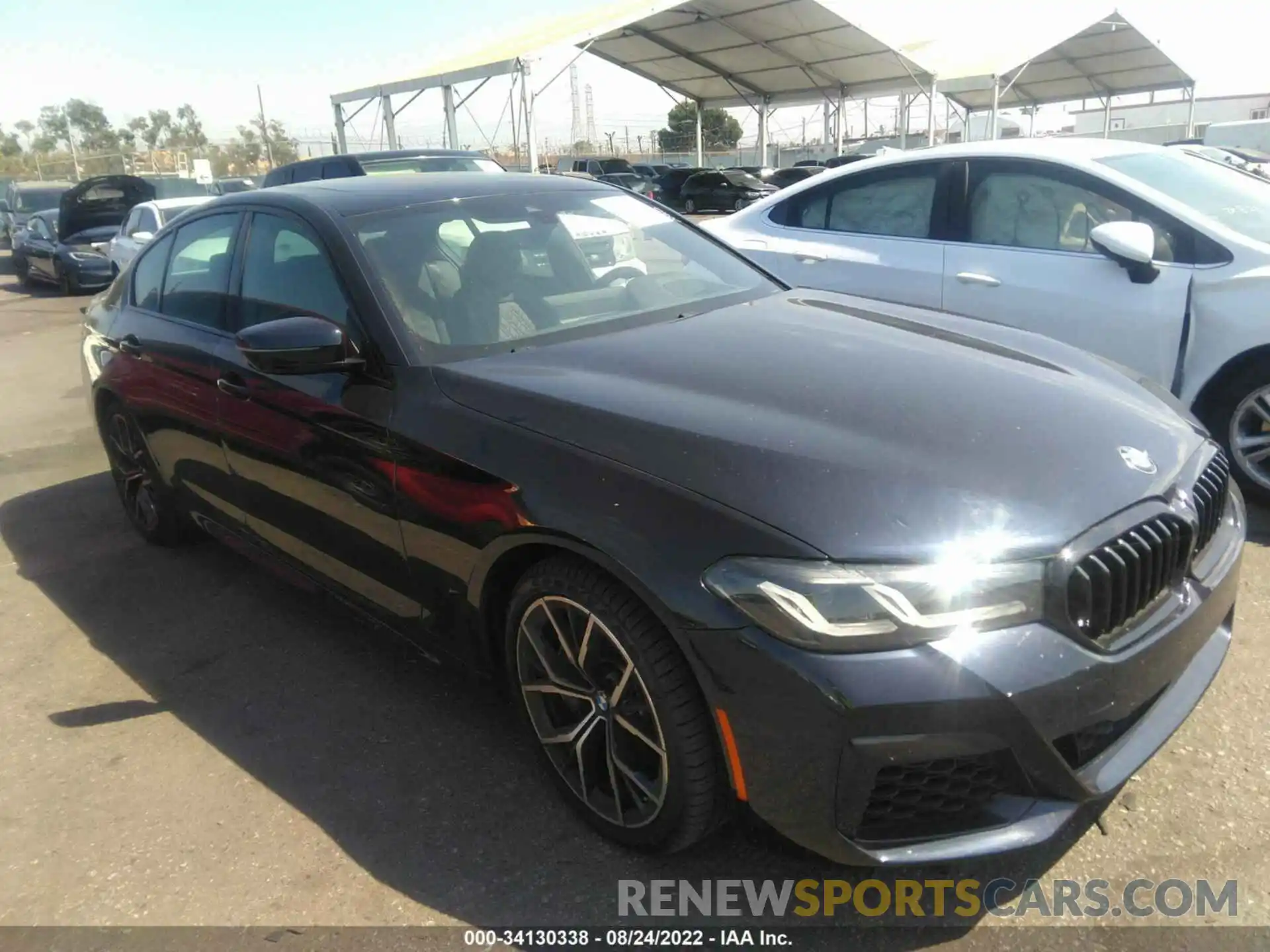 1 Photograph of a damaged car WBA73BJ02MWX24854 BMW 5 SERIES 2021