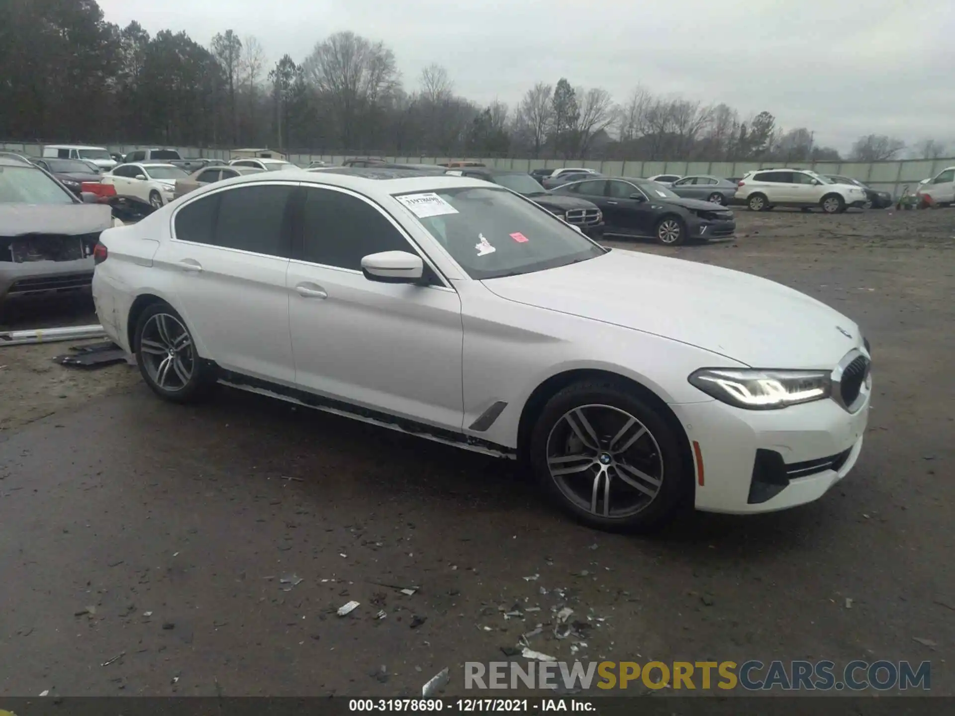 1 Photograph of a damaged car WBA73BJ04MCF50676 BMW 5 SERIES 2021