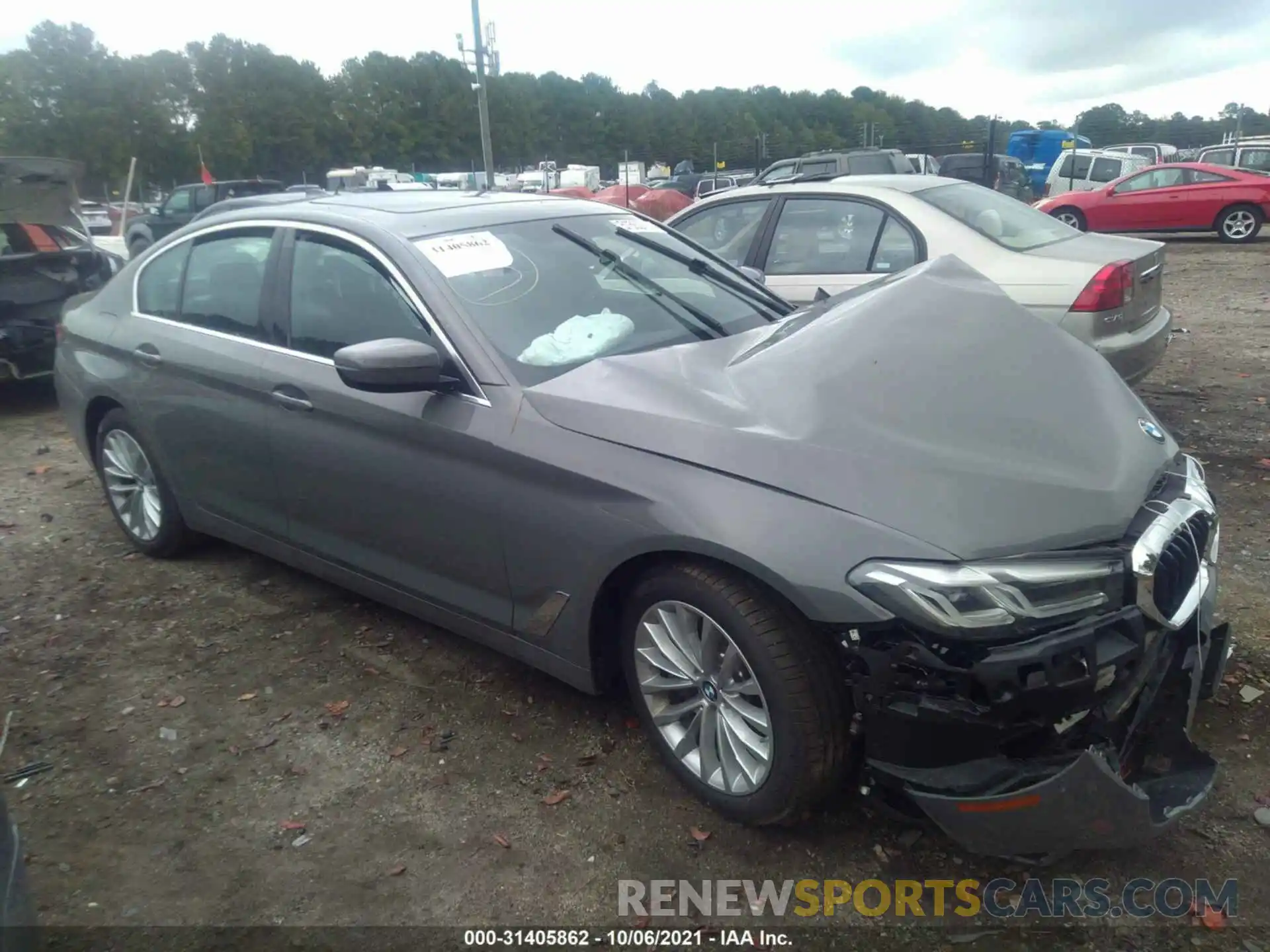 1 Photograph of a damaged car WBA73BJ04MWX32258 BMW 5 SERIES 2021