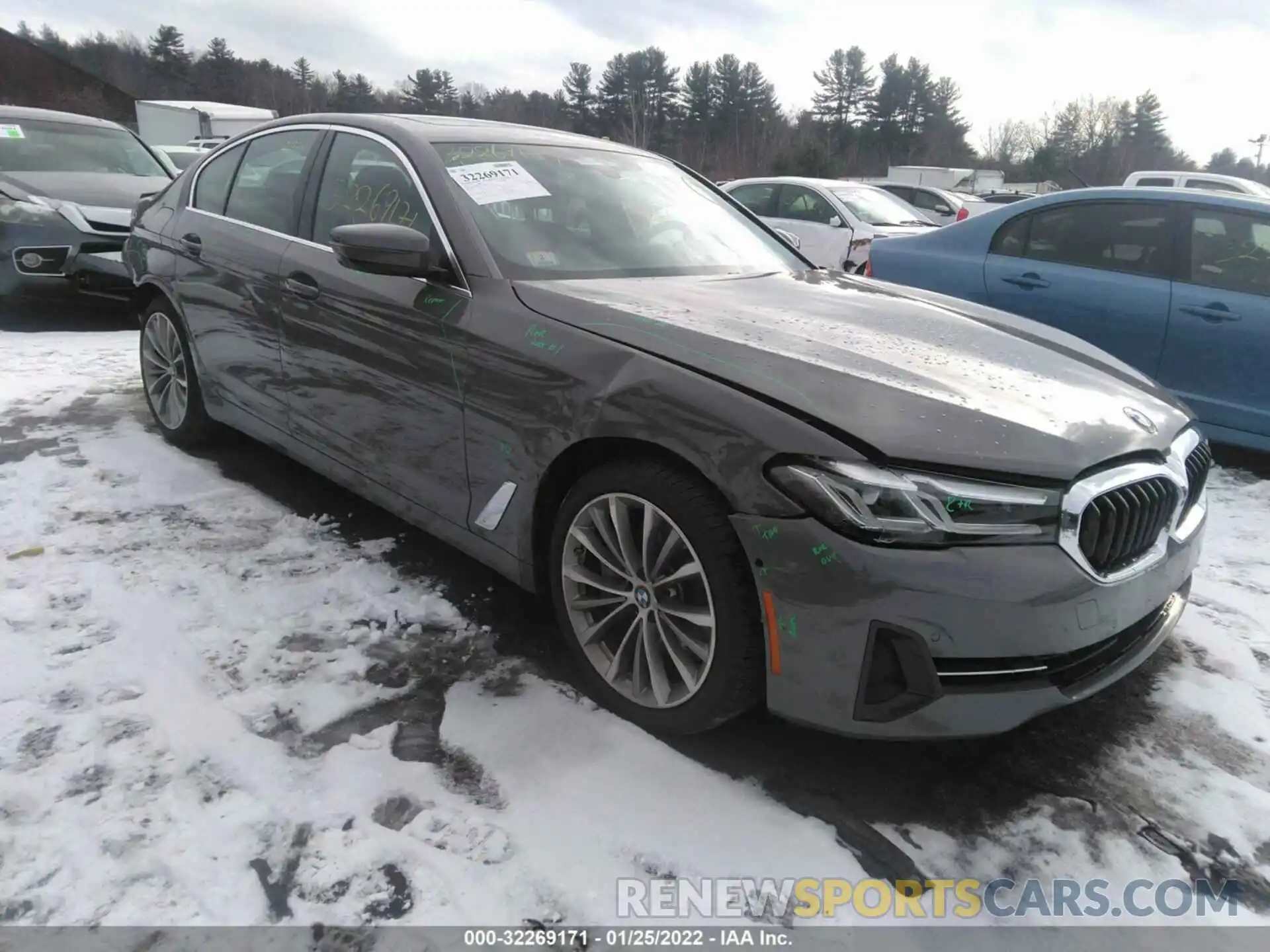 1 Photograph of a damaged car WBA73BJ06MCF27707 BMW 5 SERIES 2021