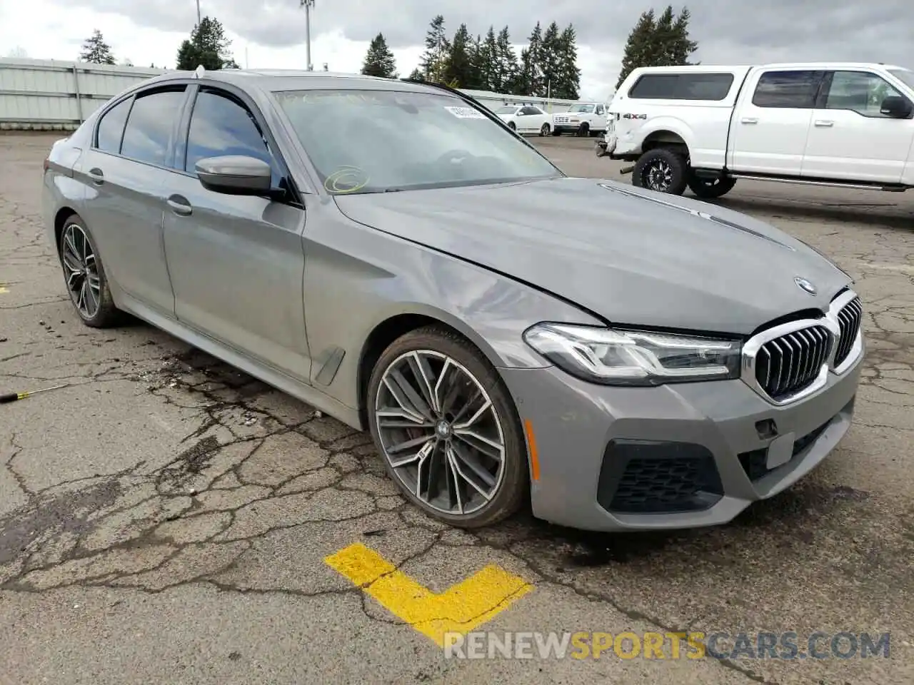 1 Photograph of a damaged car WBA73BJ06MWW91857 BMW 5 SERIES 2021