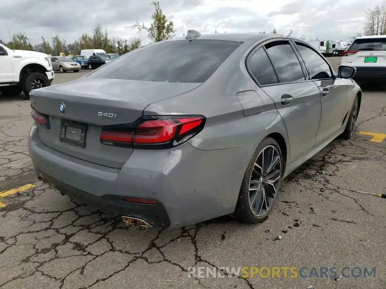 4 Photograph of a damaged car WBA73BJ06MWW91857 BMW 5 SERIES 2021