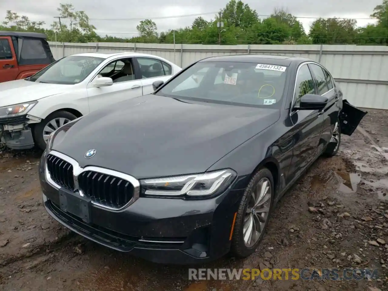 2 Photograph of a damaged car WBA73BJ07MWW89728 BMW 5 SERIES 2021