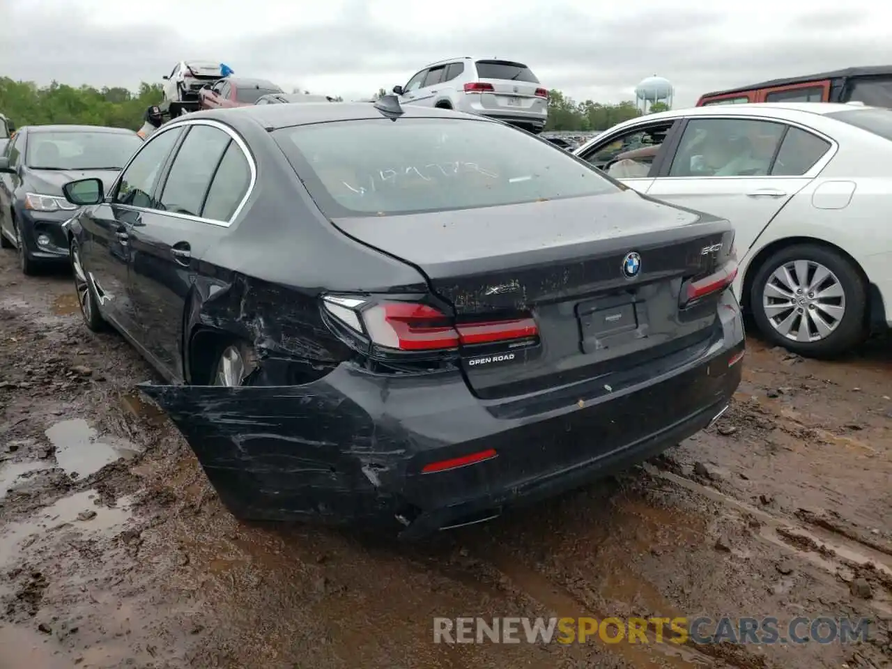 3 Photograph of a damaged car WBA73BJ07MWW89728 BMW 5 SERIES 2021