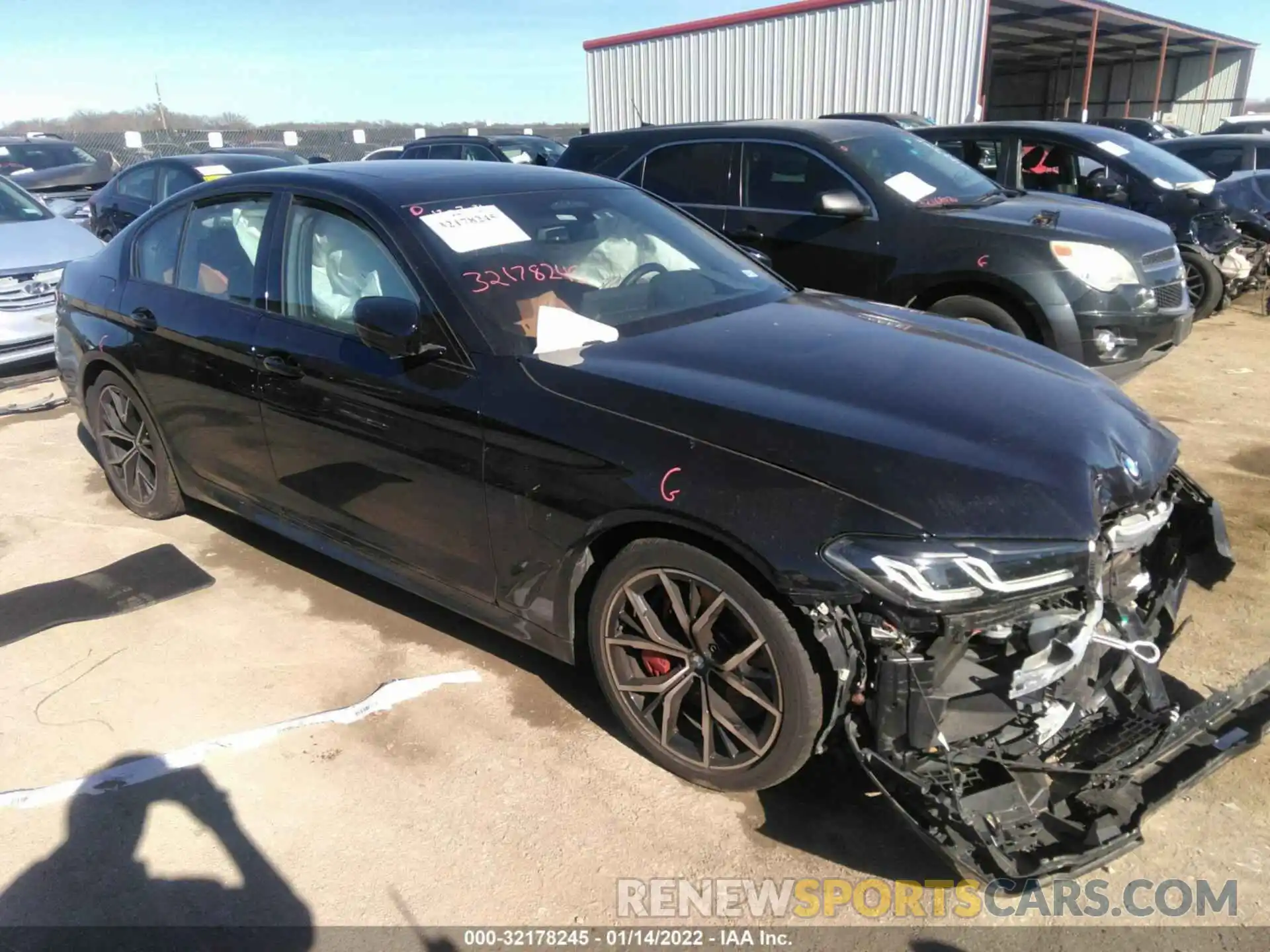 1 Photograph of a damaged car WBA73BJ09MWW89391 BMW 5 SERIES 2021