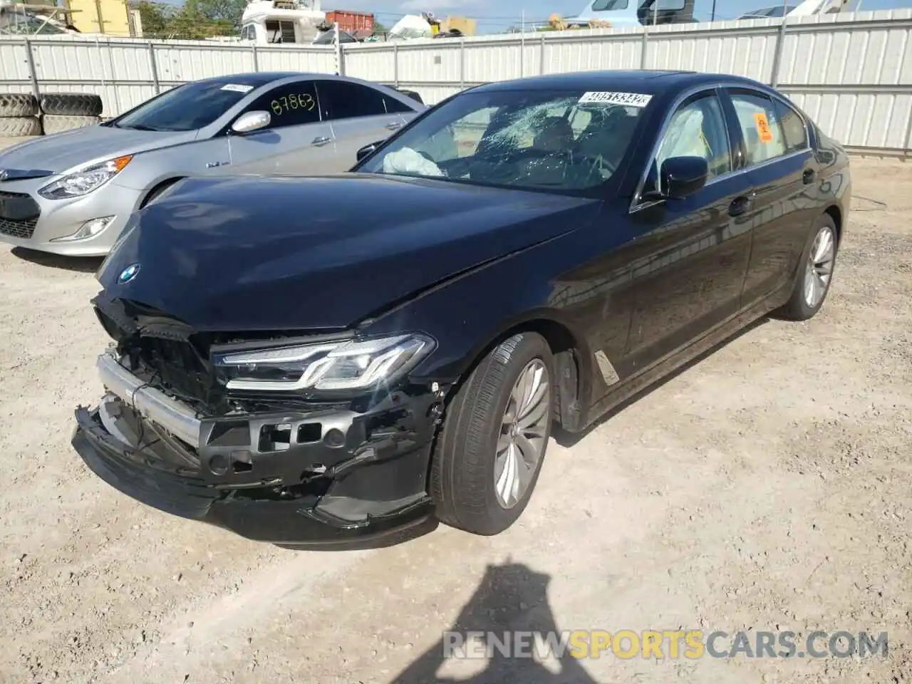 2 Photograph of a damaged car WBA13BJ01NCJ22259 BMW 5 SERIES 2022