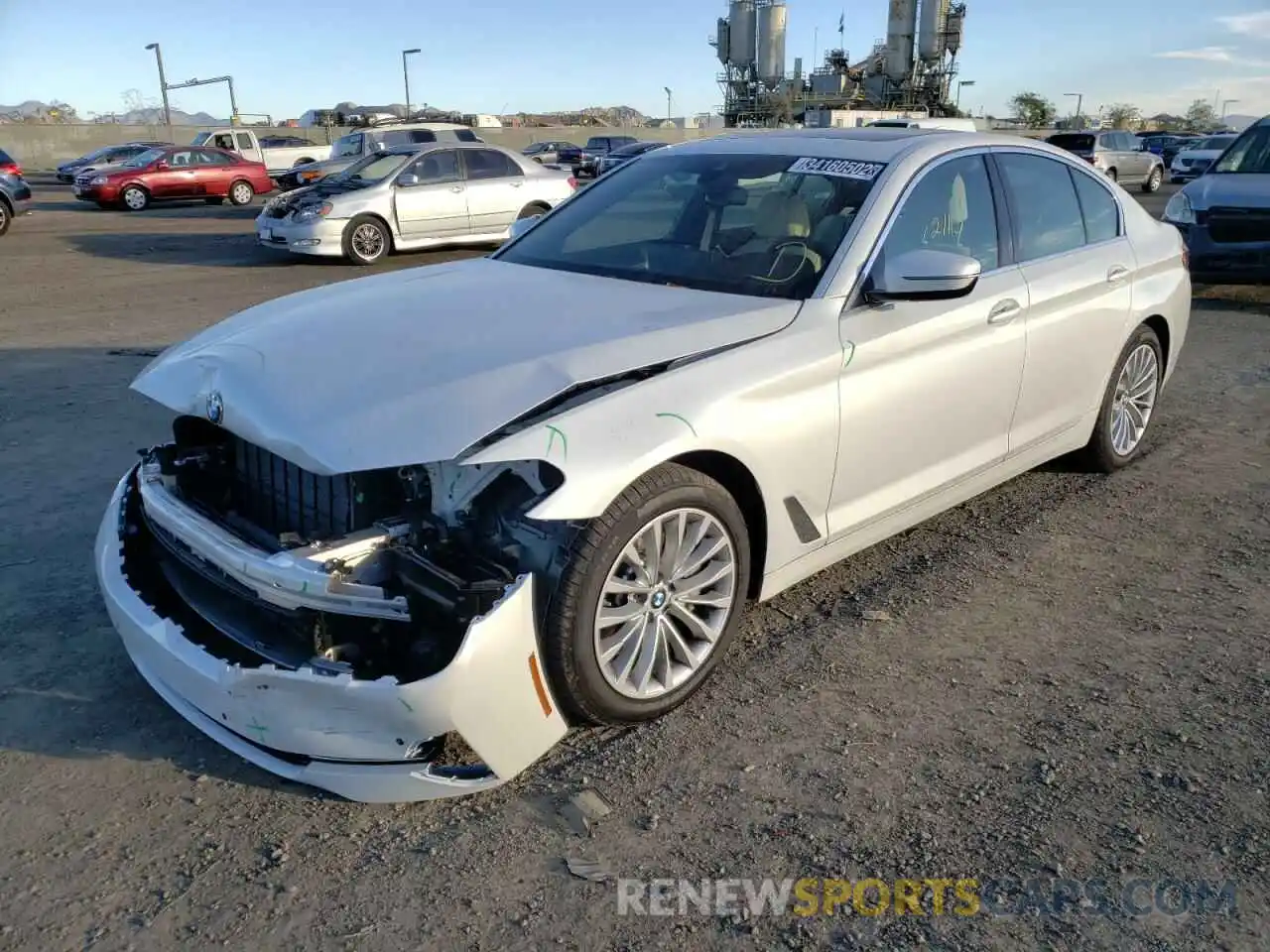 2 Photograph of a damaged car WBA13BJ05NCJ26699 BMW 5 SERIES 2022