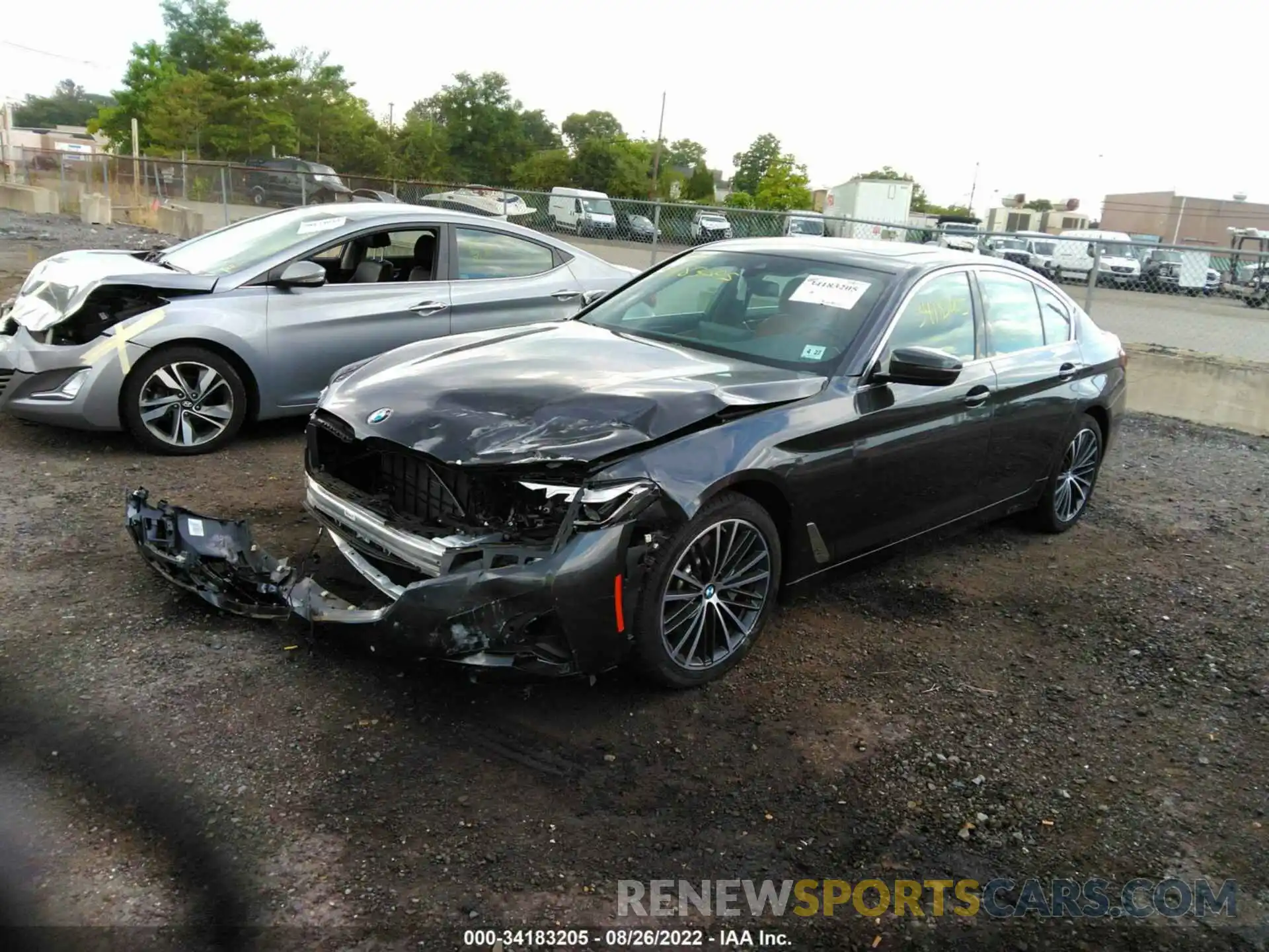 2 Photograph of a damaged car WBA13BJ0XNCK10940 BMW 5 SERIES 2022