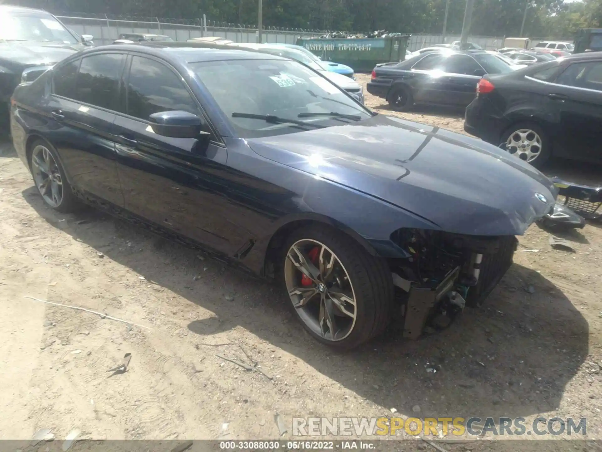 1 Photograph of a damaged car WBA13BK07NCH69654 BMW 5 SERIES 2022