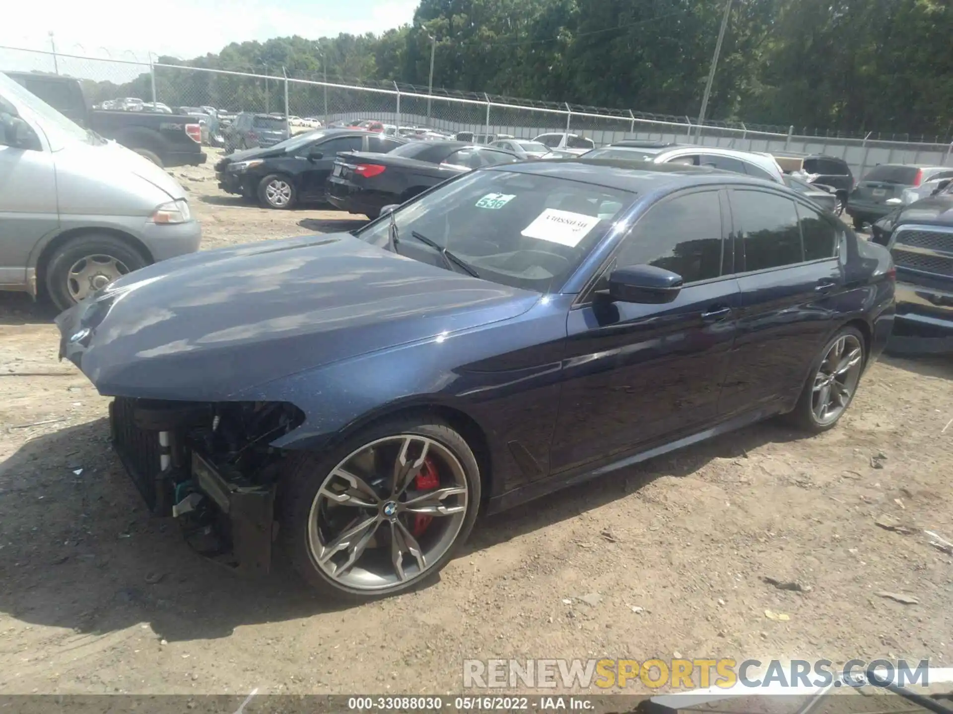 2 Photograph of a damaged car WBA13BK07NCH69654 BMW 5 SERIES 2022