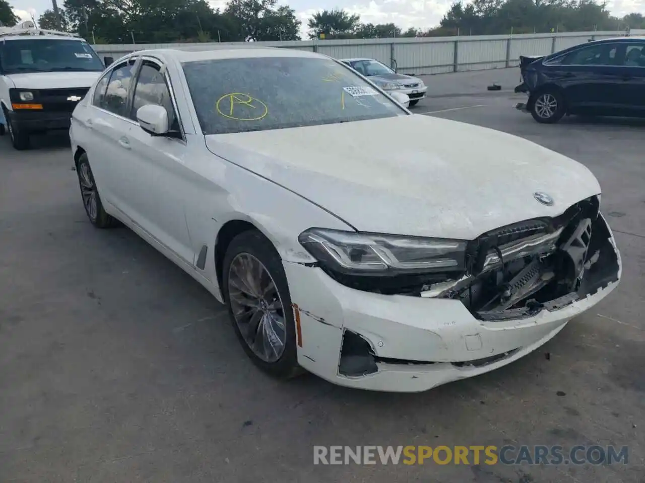 1 Photograph of a damaged car WBA53BH01NWX39019 BMW 5 SERIES 2022