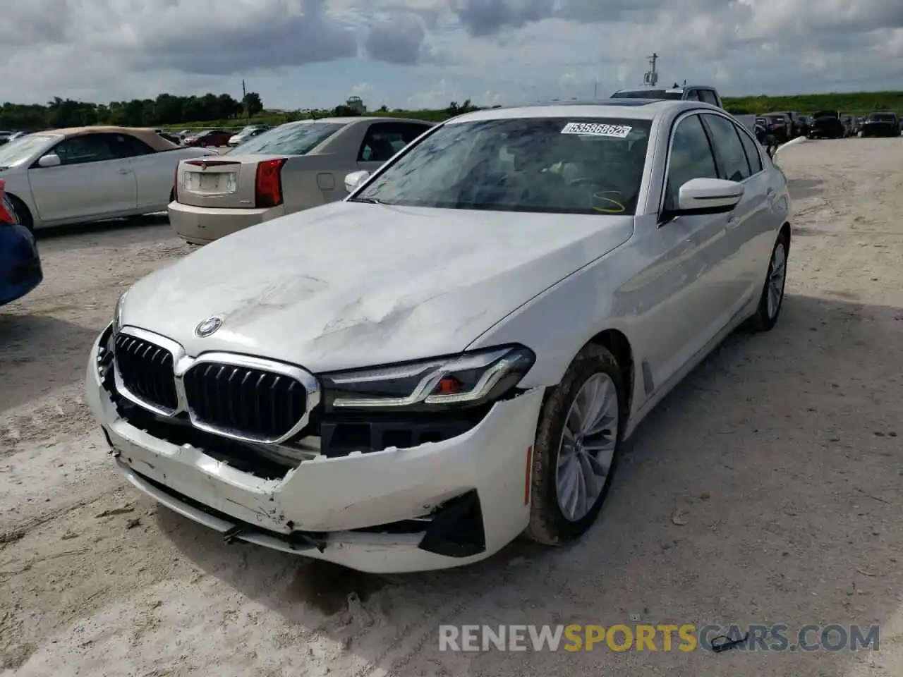 2 Photograph of a damaged car WBA53BH03NCJ23677 BMW 5 SERIES 2022