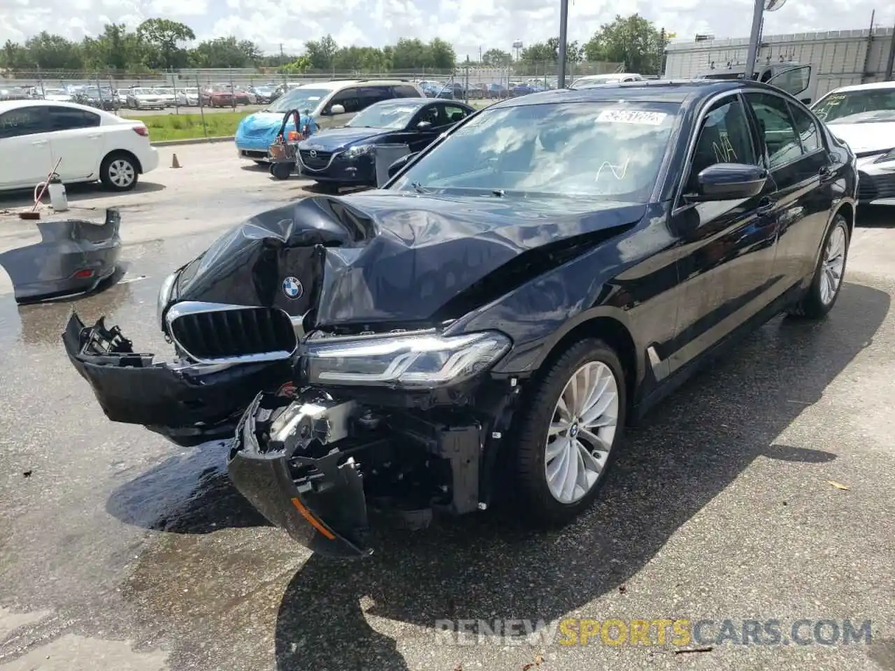 2 Photograph of a damaged car WBA53BH04NCH98635 BMW 5 SERIES 2022