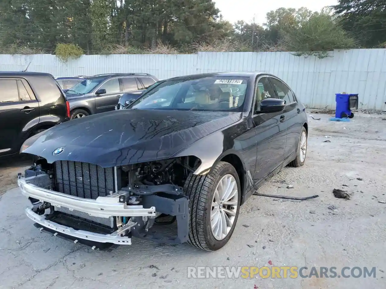 2 Photograph of a damaged car WBA53BH09NCJ22369 BMW 5 SERIES 2022