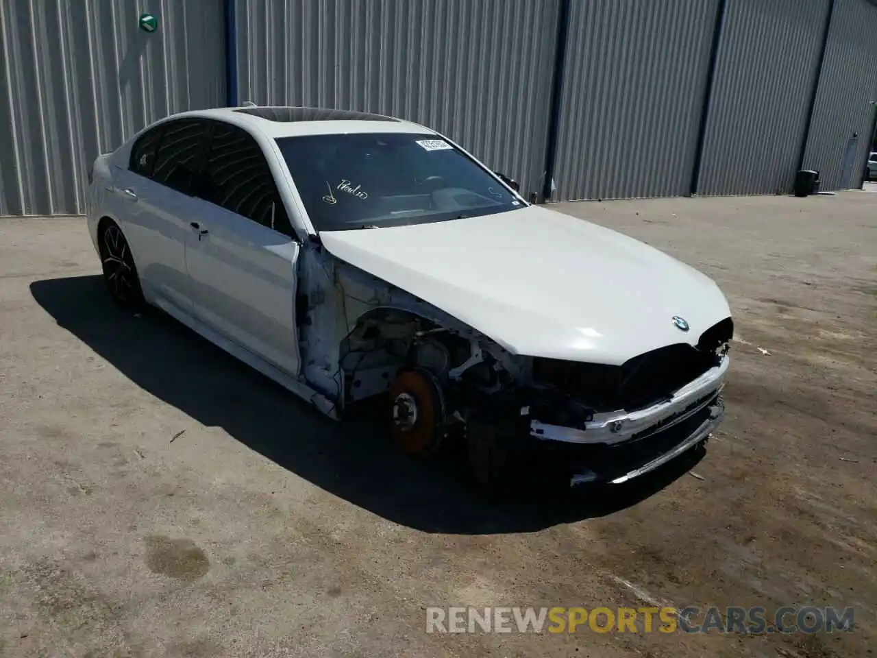 1 Photograph of a damaged car WBA53BJ00NWX48966 BMW 5 SERIES 2022