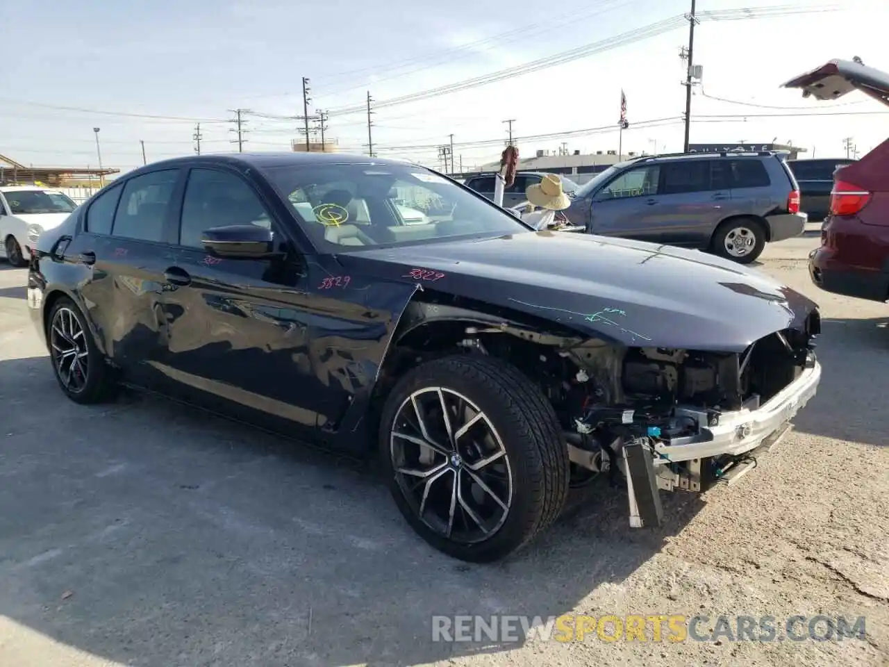 9 Photograph of a damaged car WBA53BJ06NWX47238 BMW 5 SERIES 2022