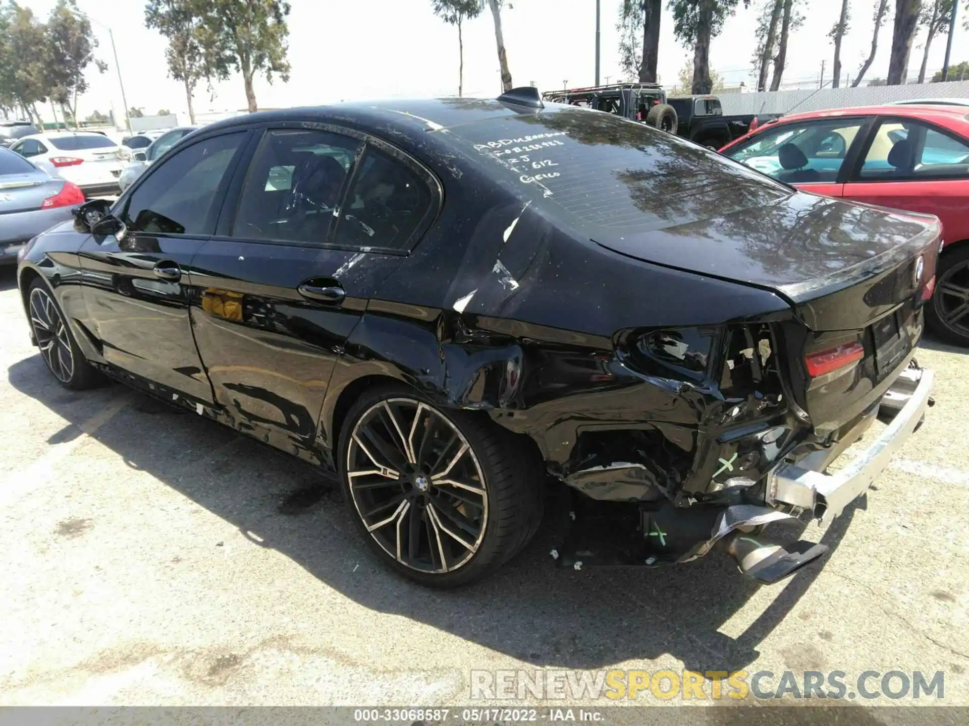 3 Photograph of a damaged car WBA53BJ09NWX43572 BMW 5 SERIES 2022