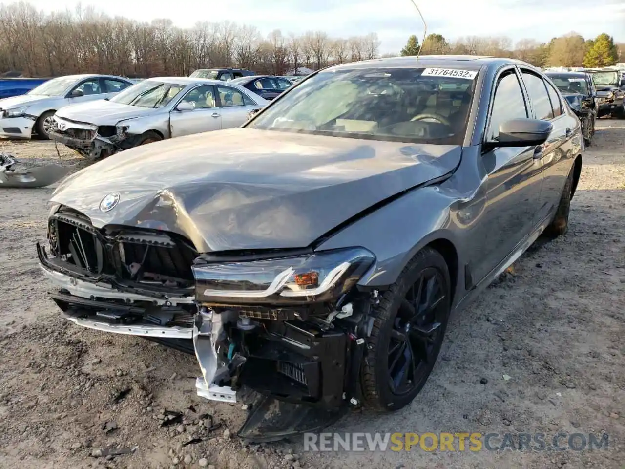 2 Photograph of a damaged car WBA73BJ01NWX51898 BMW 5 SERIES 2022