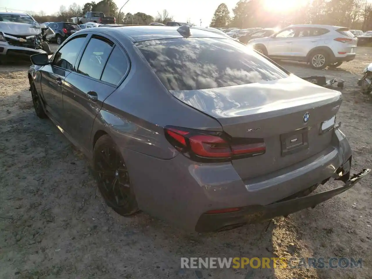 3 Photograph of a damaged car WBA73BJ01NWX51898 BMW 5 SERIES 2022