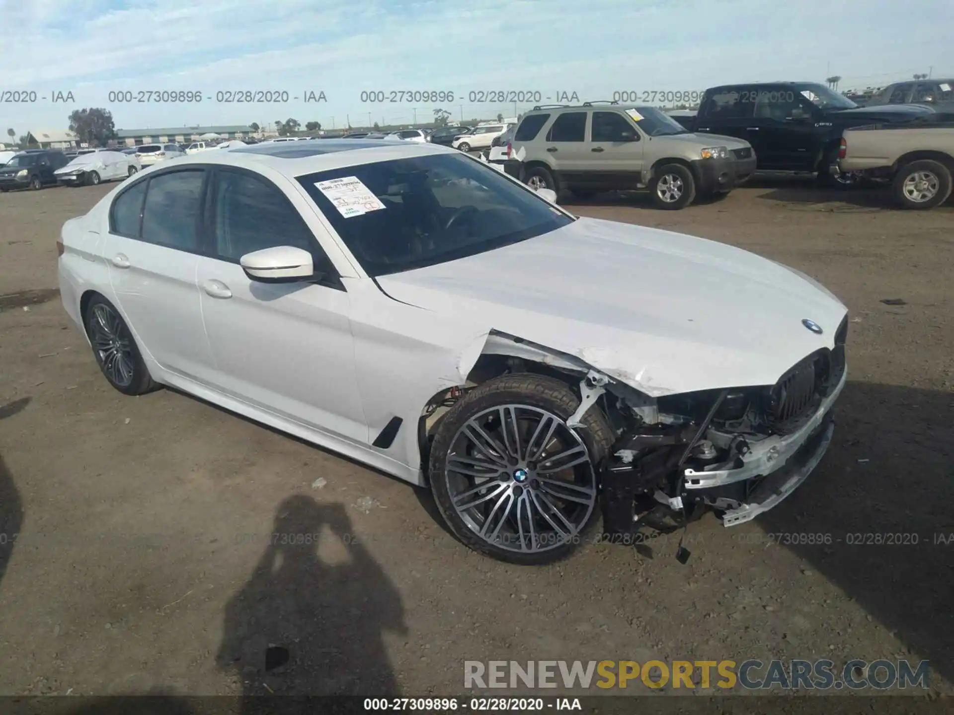 1 Photograph of a damaged car WBAJA5C53KWW04564 BMW 530 2019