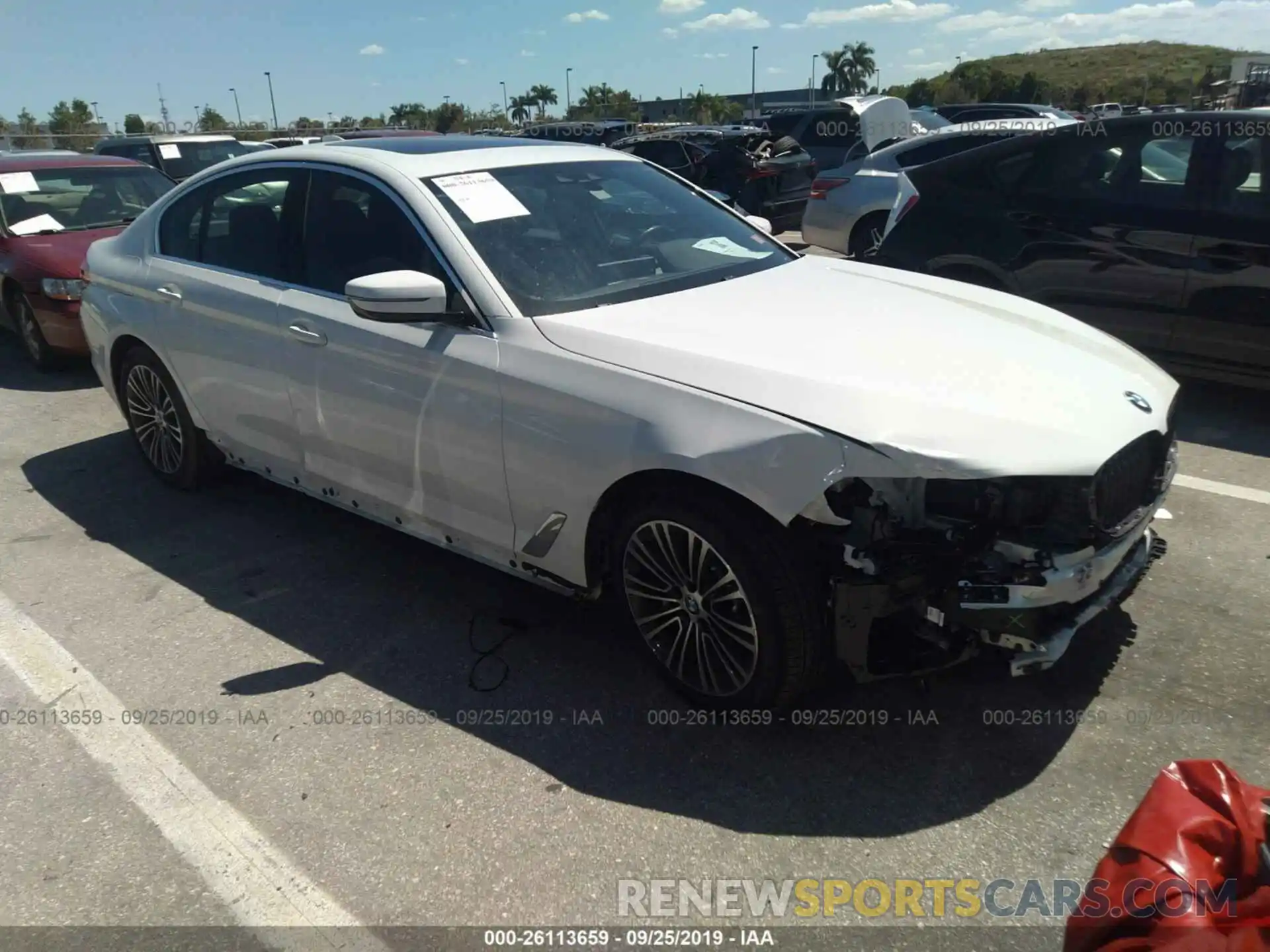 1 Photograph of a damaged car WBAJA5C5XKWW09213 BMW 530 2019