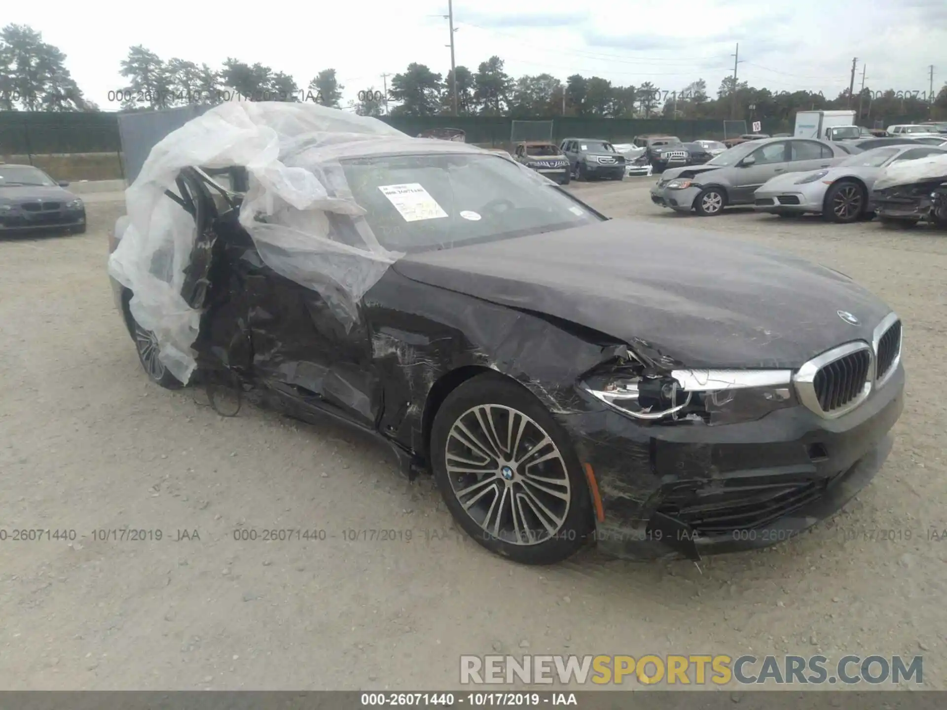 1 Photograph of a damaged car WBAJA7C52KWW47854 BMW 530 2019