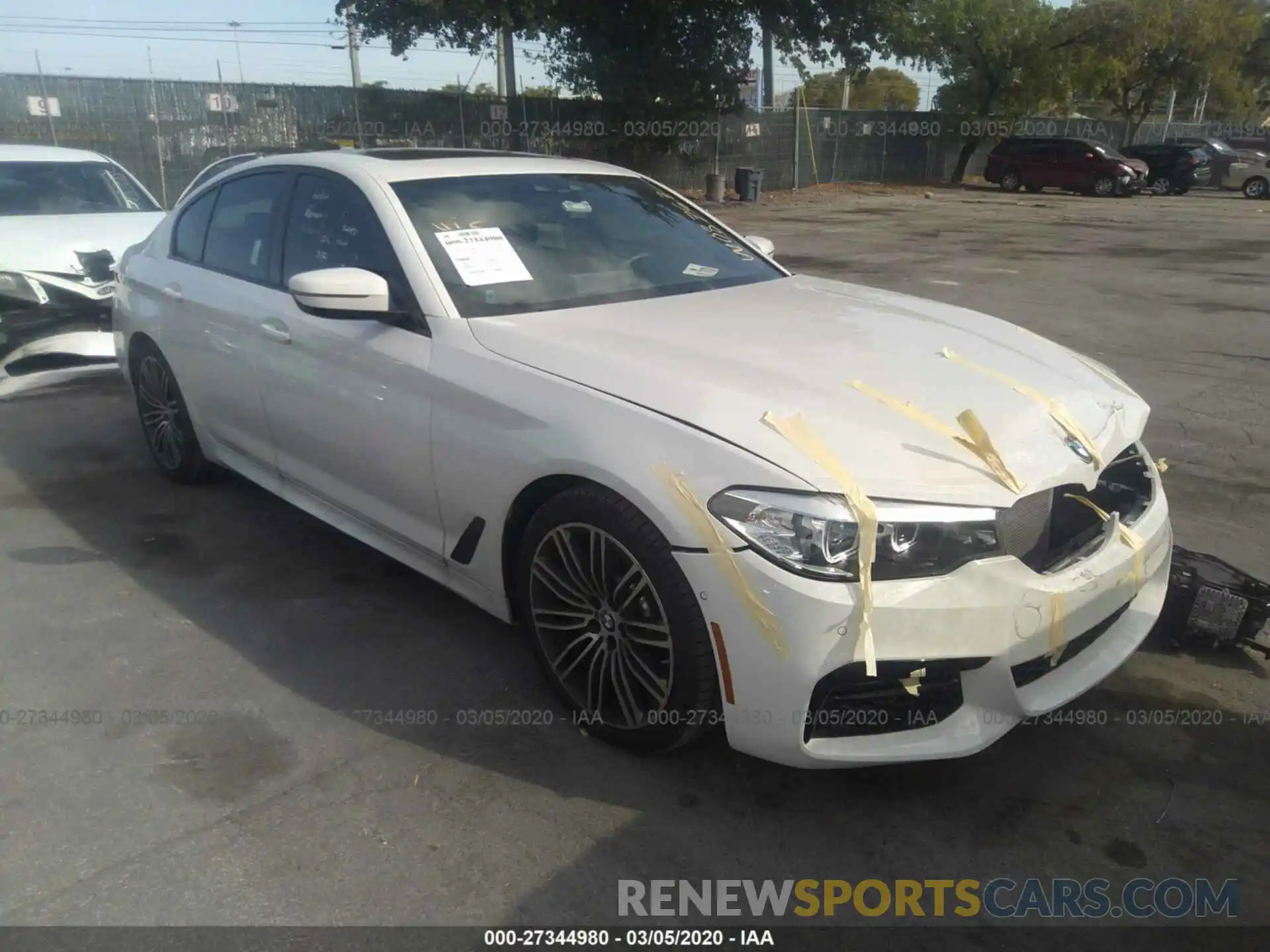 1 Photograph of a damaged car WBAJA7C57KWW08757 BMW 530 2019