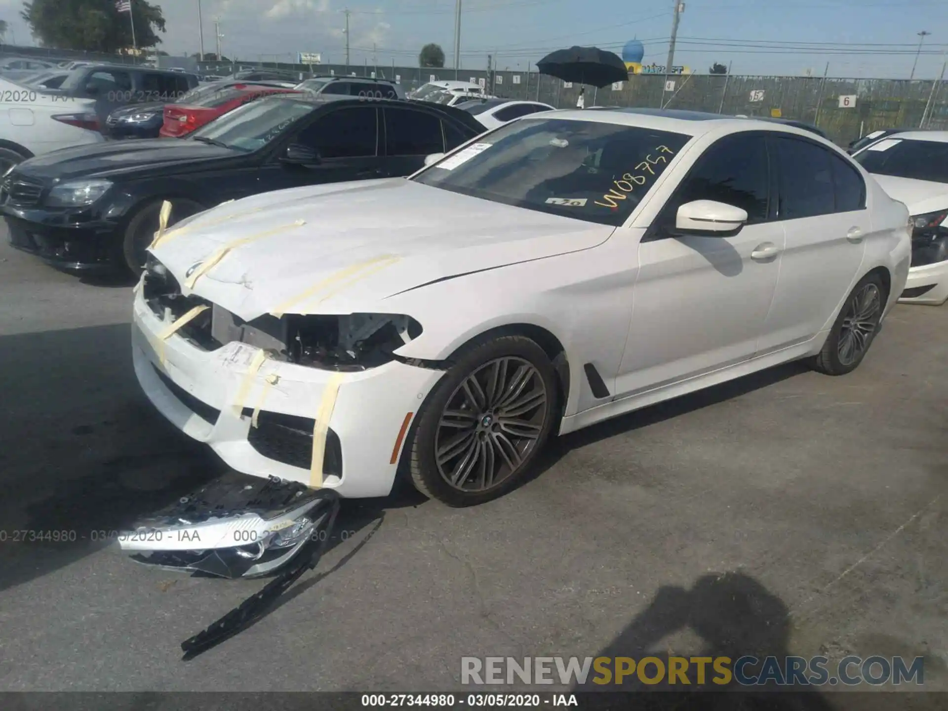 2 Photograph of a damaged car WBAJA7C57KWW08757 BMW 530 2019