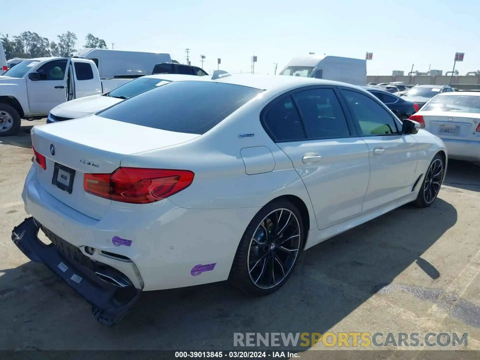 4 Photograph of a damaged car WBAJA9C52KB393596 BMW 530E 2019