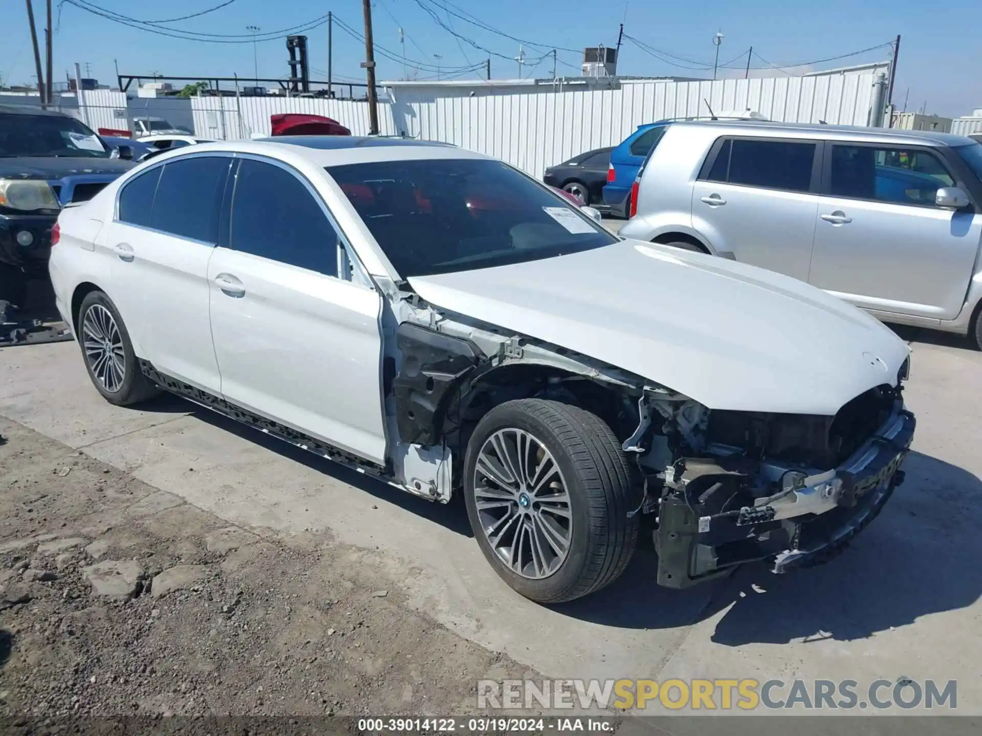 1 Photograph of a damaged car WBAJA9C55KB393902 BMW 530E 2019