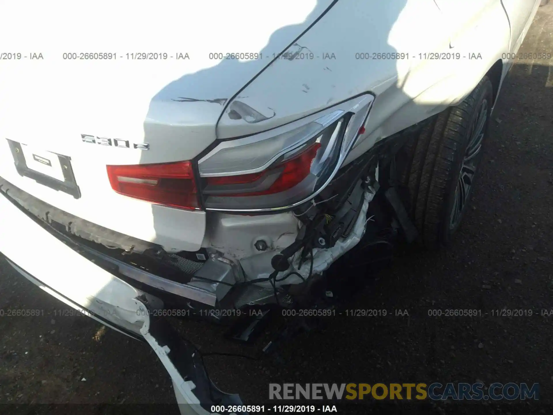 6 Photograph of a damaged car WBAJA9C57KB398664 BMW 530E 2019