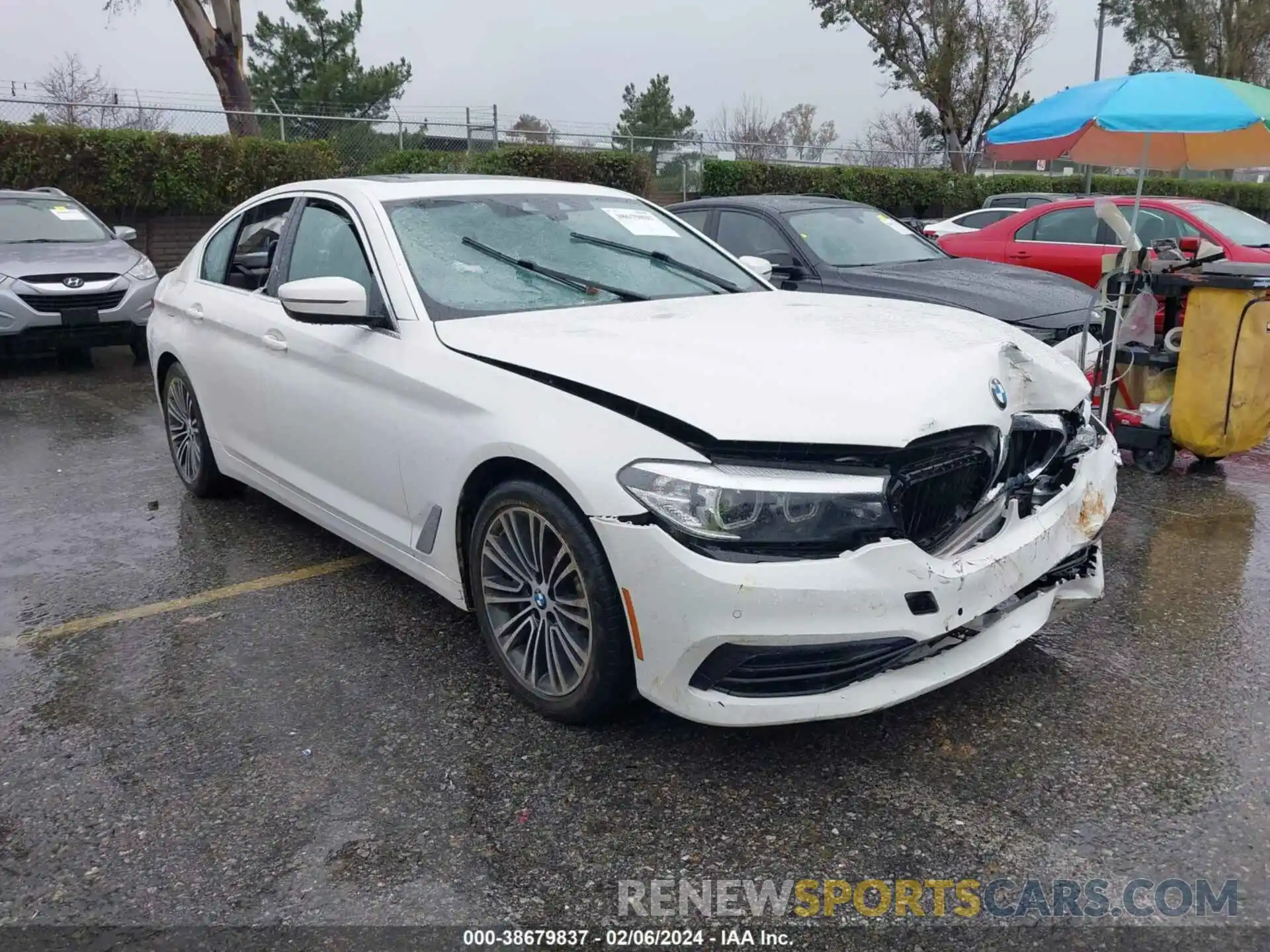 1 Photograph of a damaged car WBAJA5C56KBX87398 BMW 530I 2019